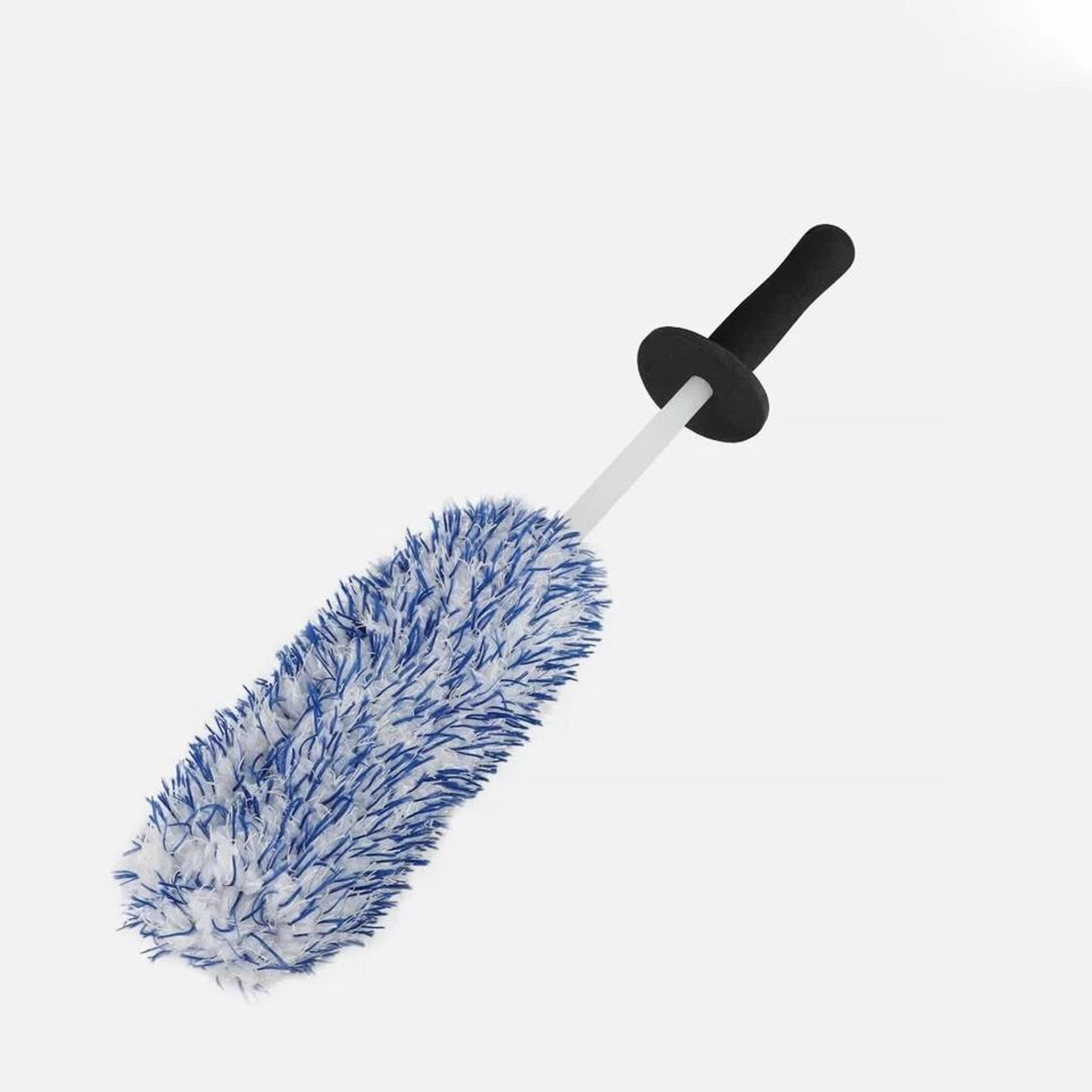 microfiber wheel cleaning brush for rims tires and car detailing