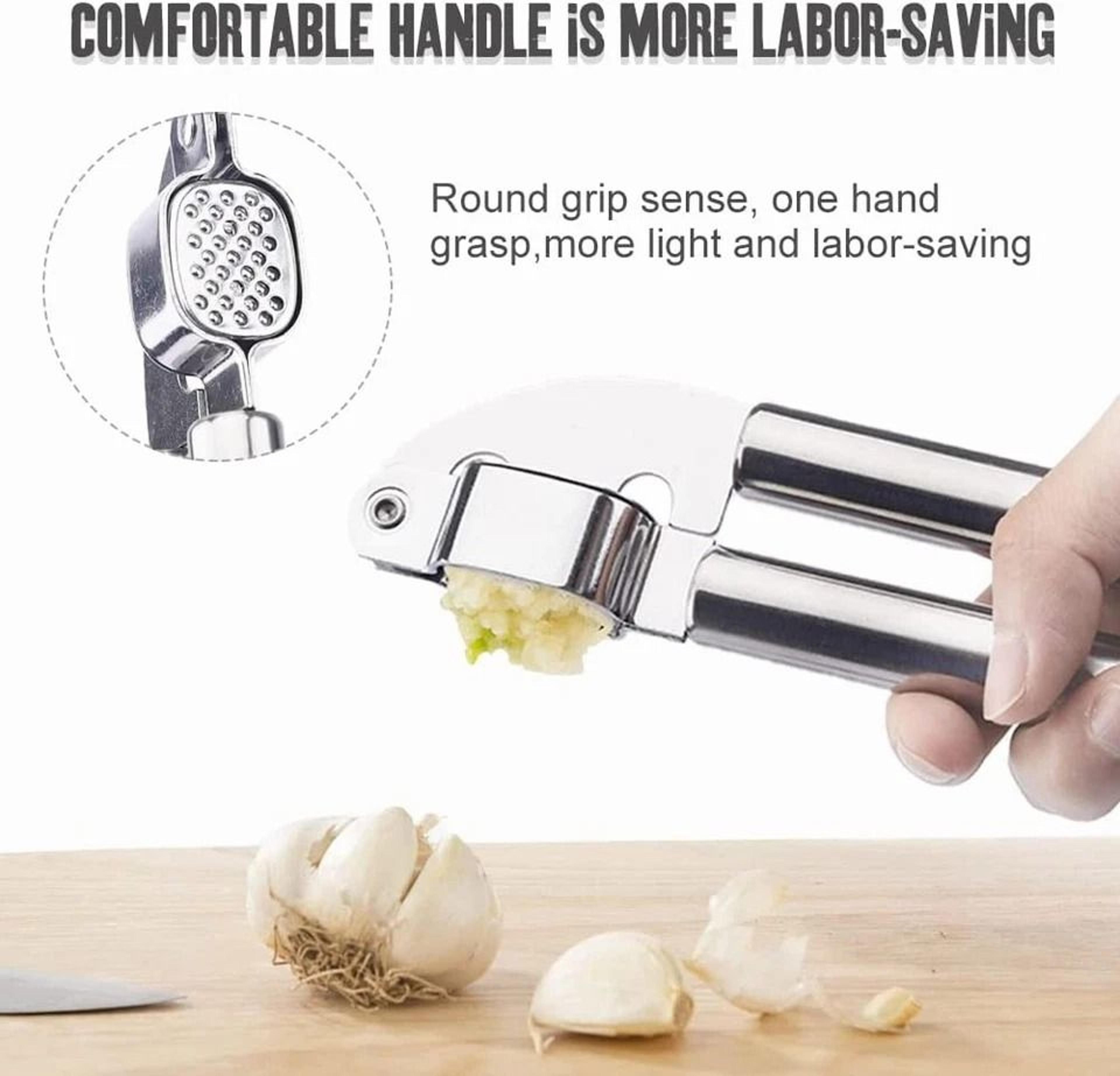 Professional Stainless Steel Garlic Press And Garlic Mincer Tool 7