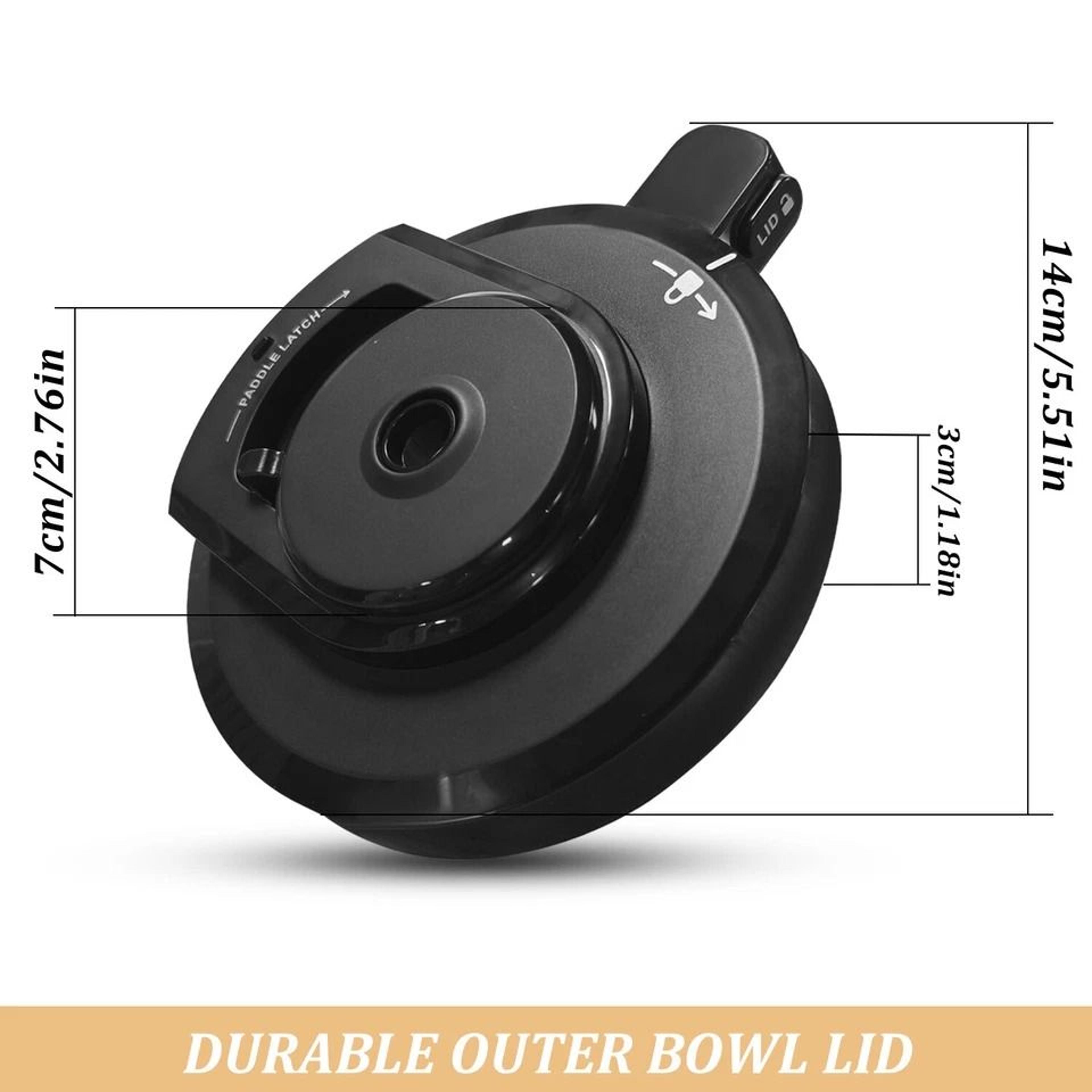 Creami Lid Replacement For Outer Bowl Secure Fit Reusable Lid 9
