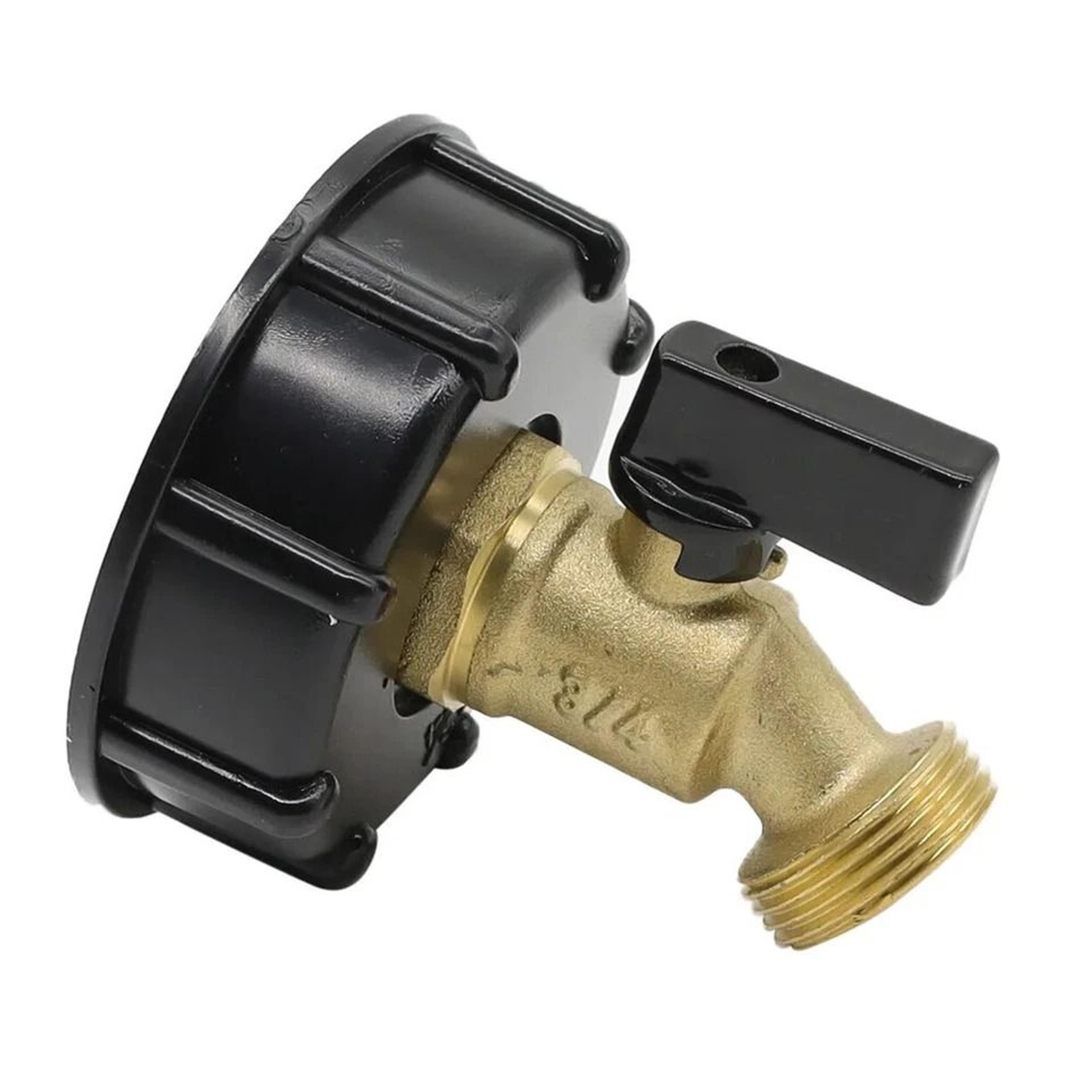 IBC Tote Adapter Coarse Thread To Garden Hose Brass Valve 5