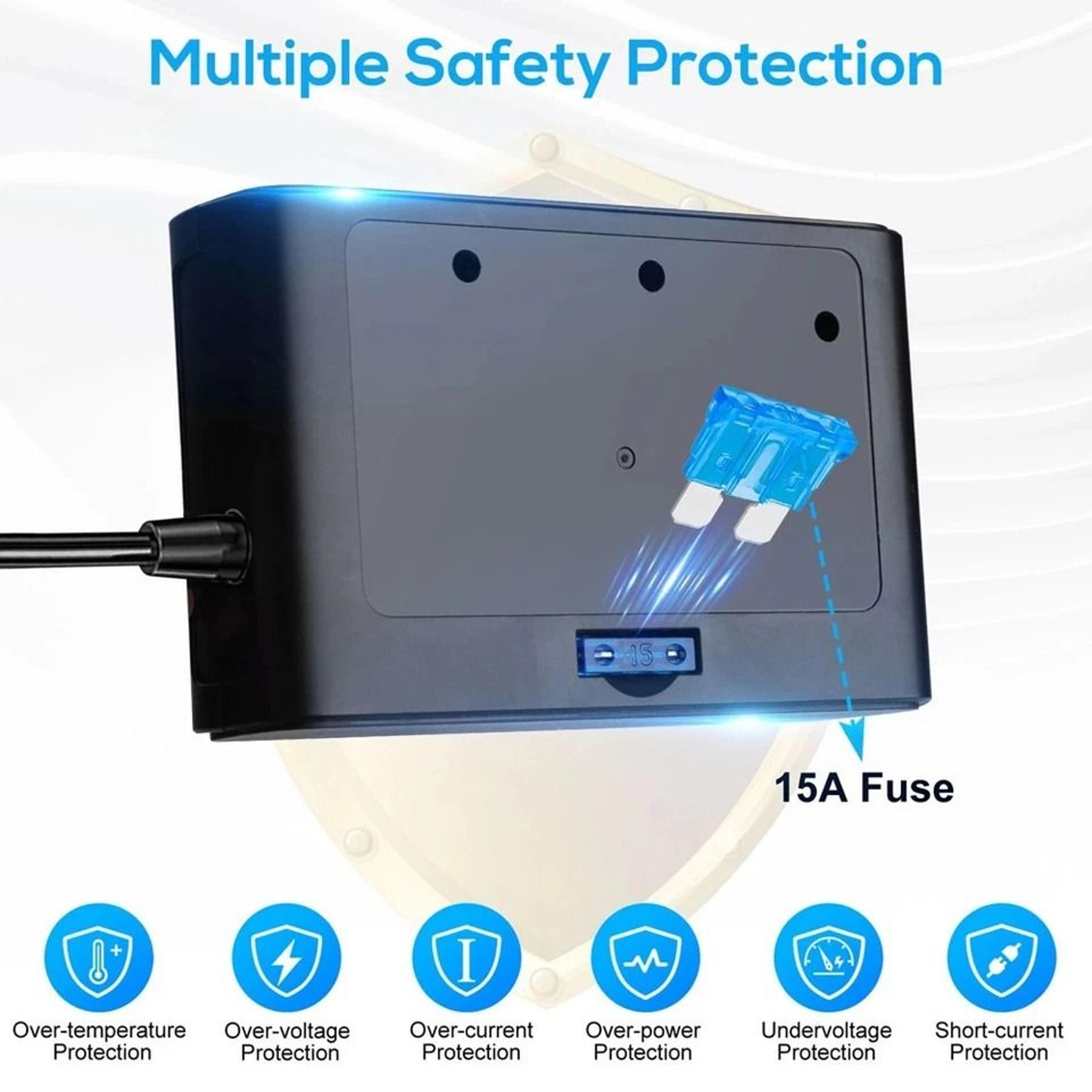 Car Cigarette Lighter Splitter With USB C Fast Charging And LED Voltmeter 6
