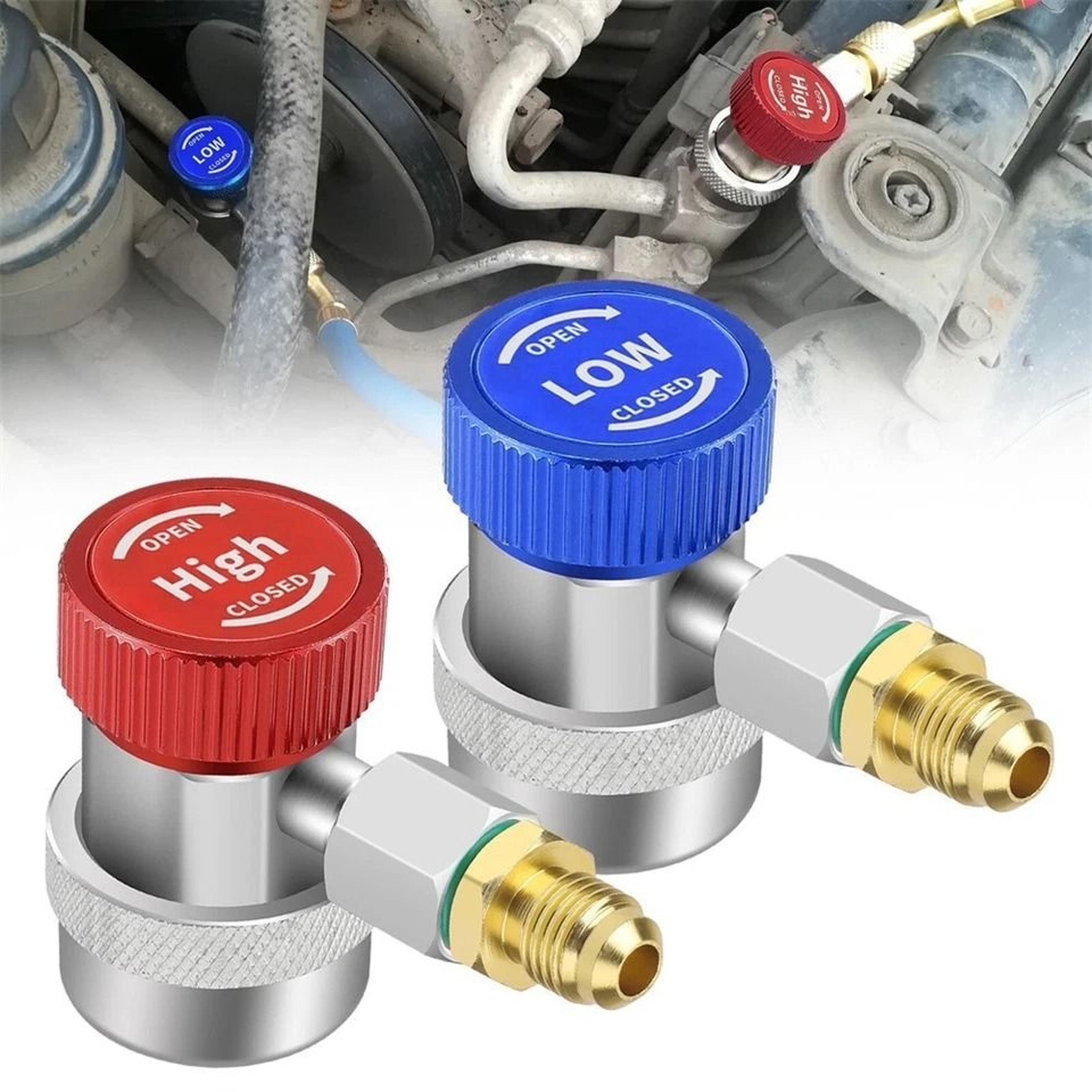 quick coupler set with sae male flare for ac manifold gauge high low side