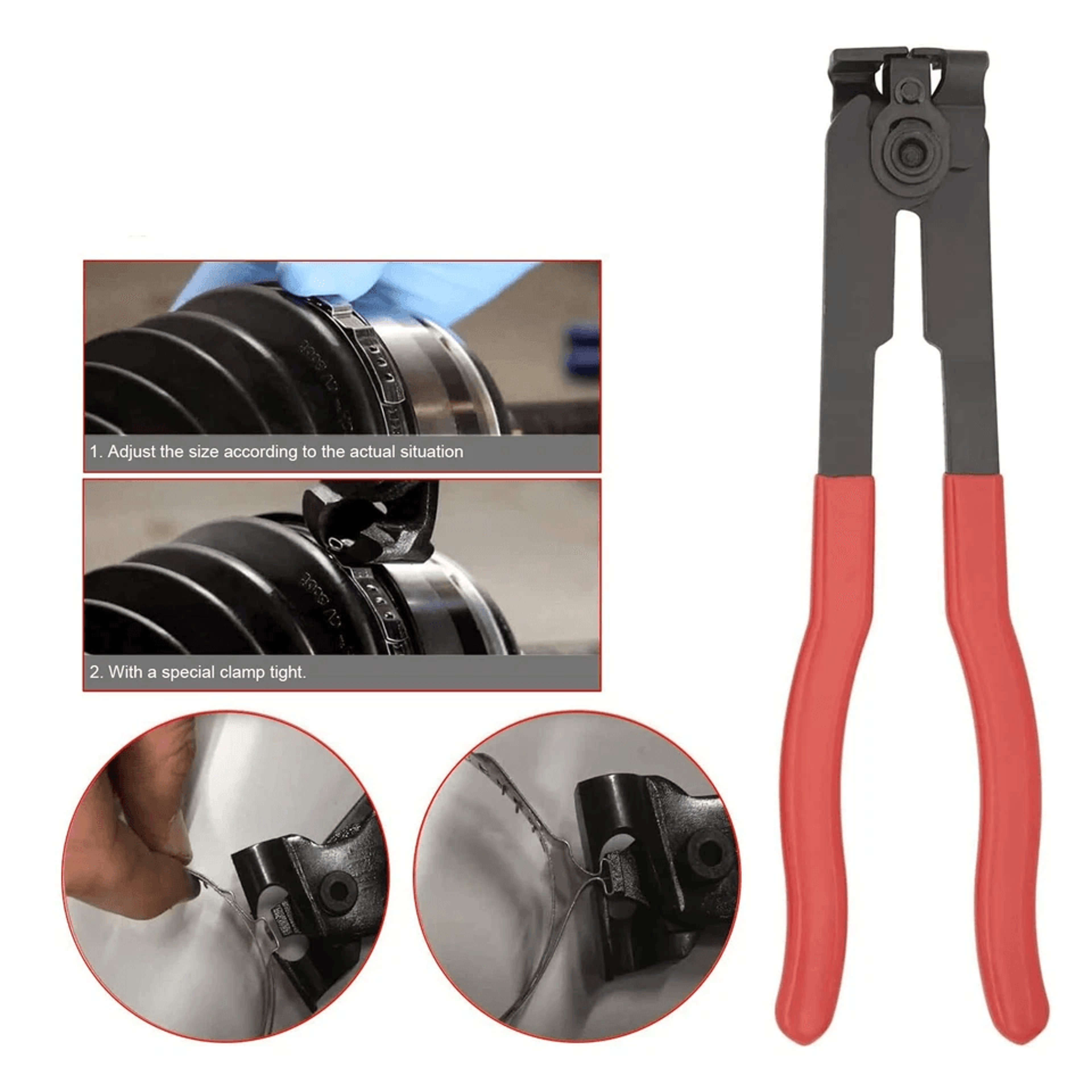 CV Boot Clamp Pliers Kit Ear Clamp Tool Set For CV Joint And Axle Boot Repairs 5
