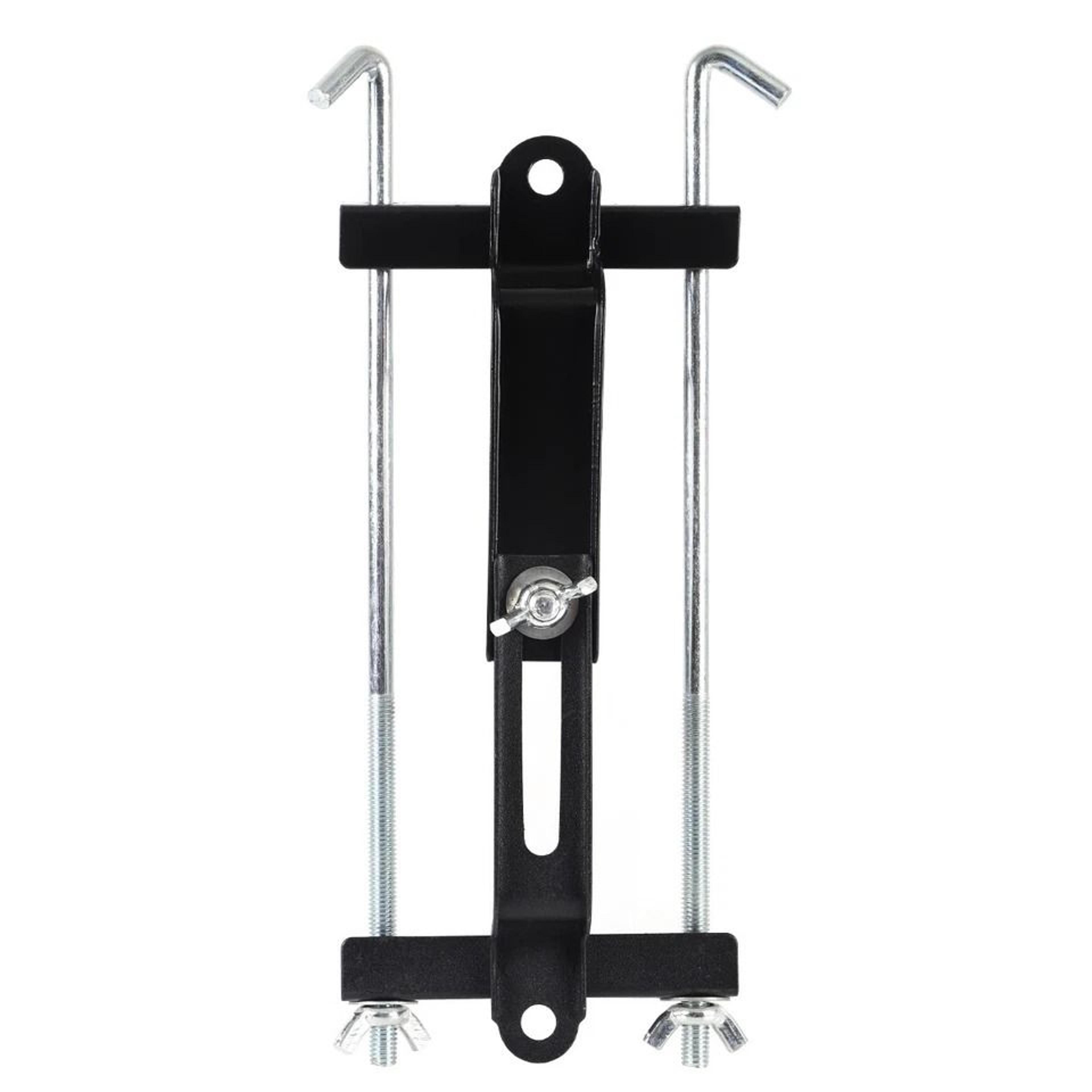 universal adjustable battery hold down bracket steel car battery tie down