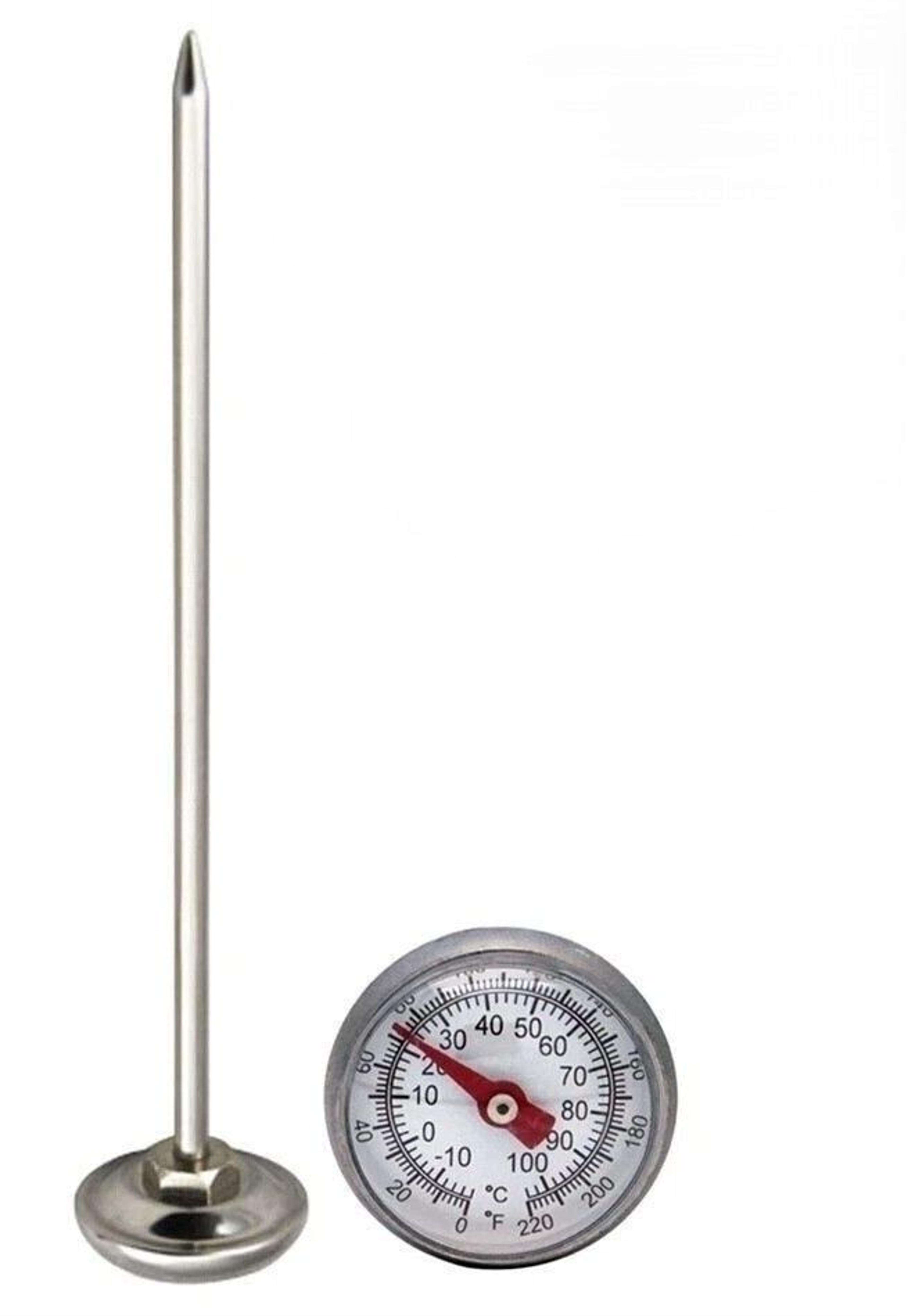stainless steel pocket meat thermometer for bbq cooking
