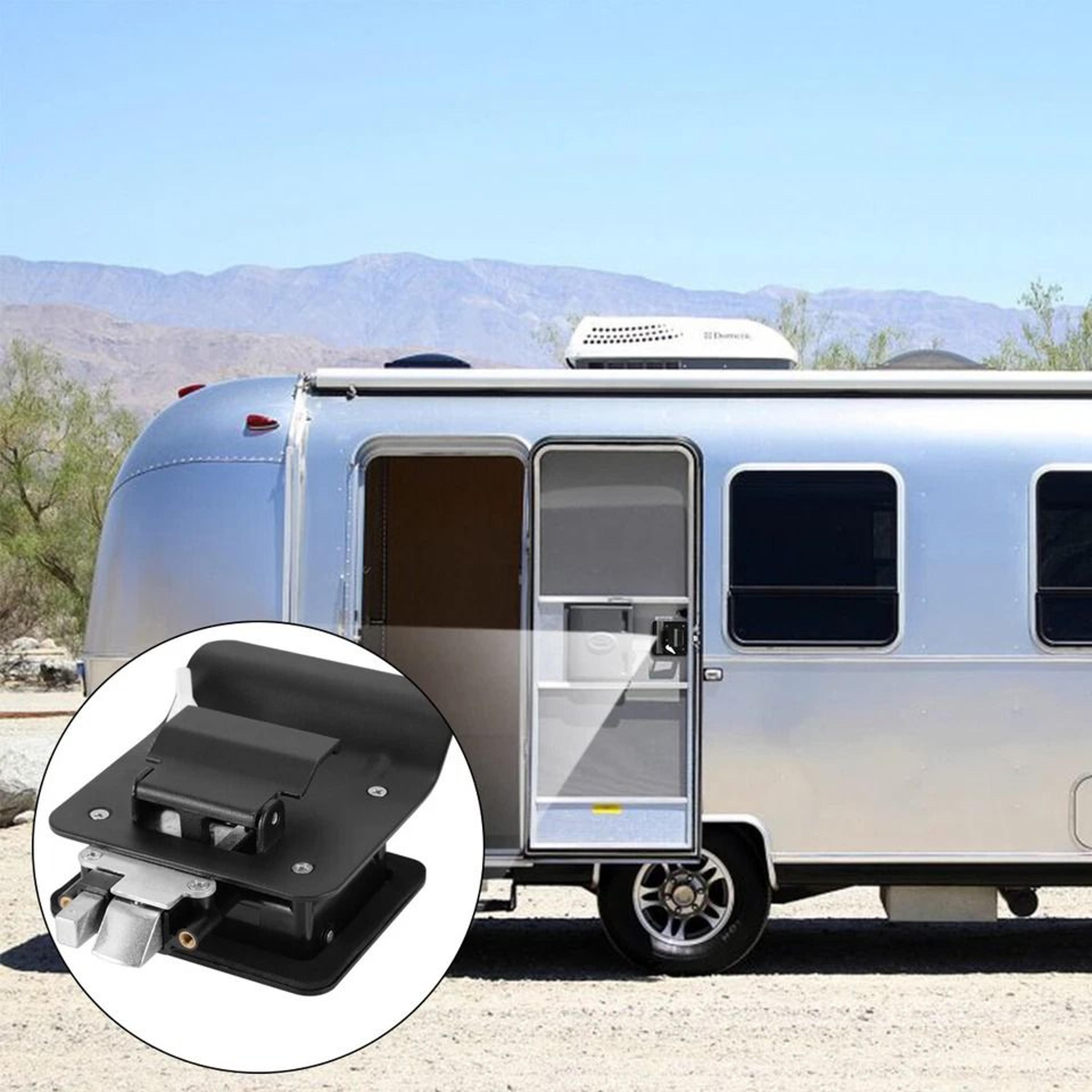 rv entry door lock with deadbolt camper door latch replacement kit