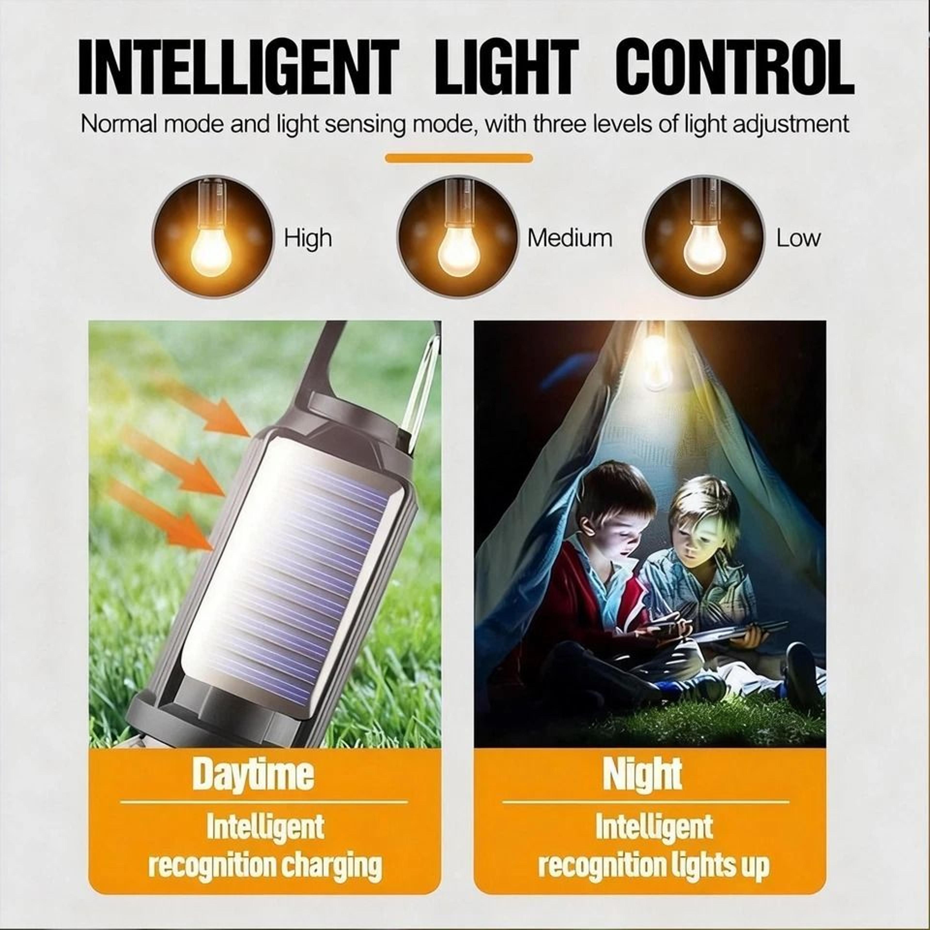 Solar Hanging Lights Waterproof LED Tent Lights For Camping Patio And Emergency Use 7