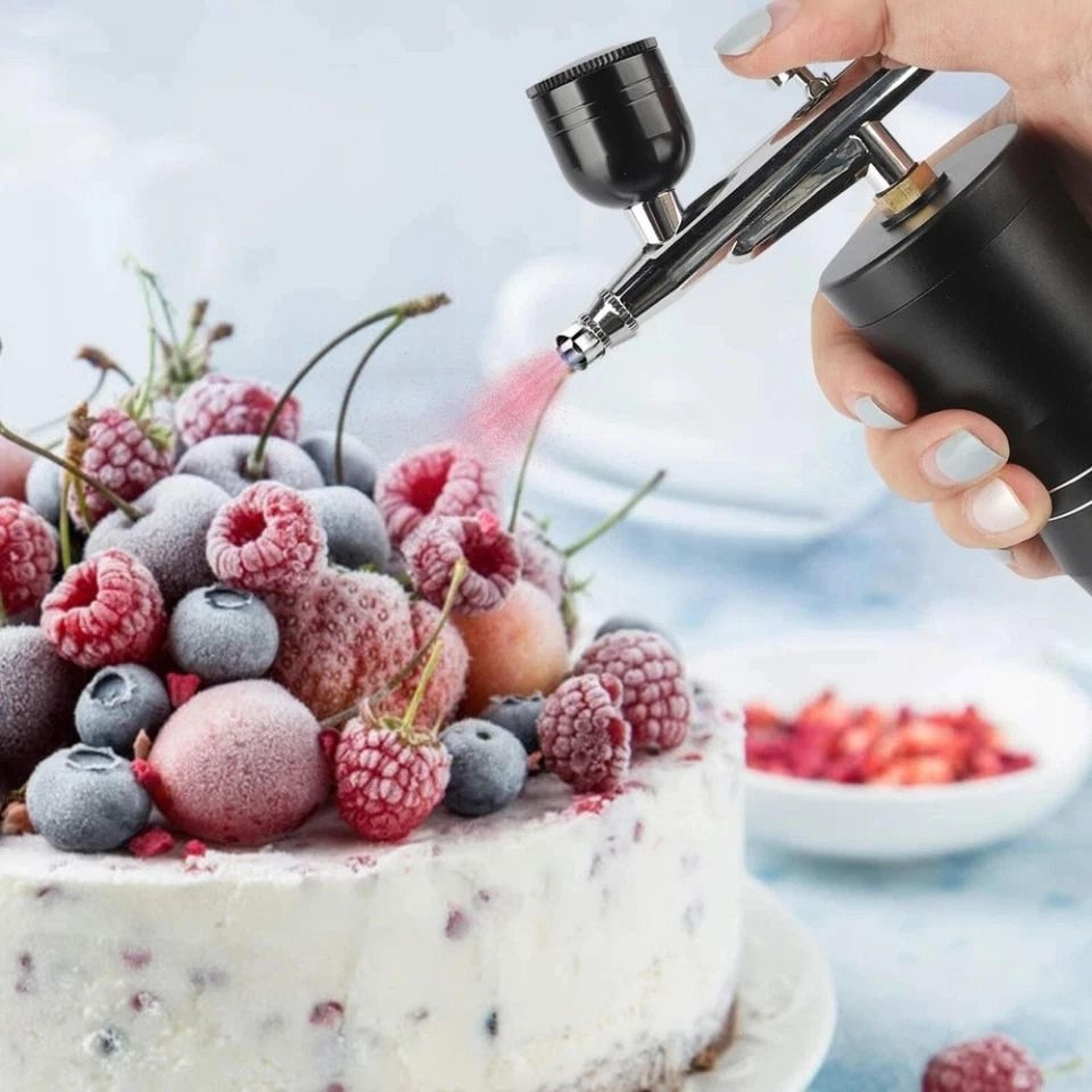 portable airbrush compressor kit for nail art, crafts, models and cake decorating
