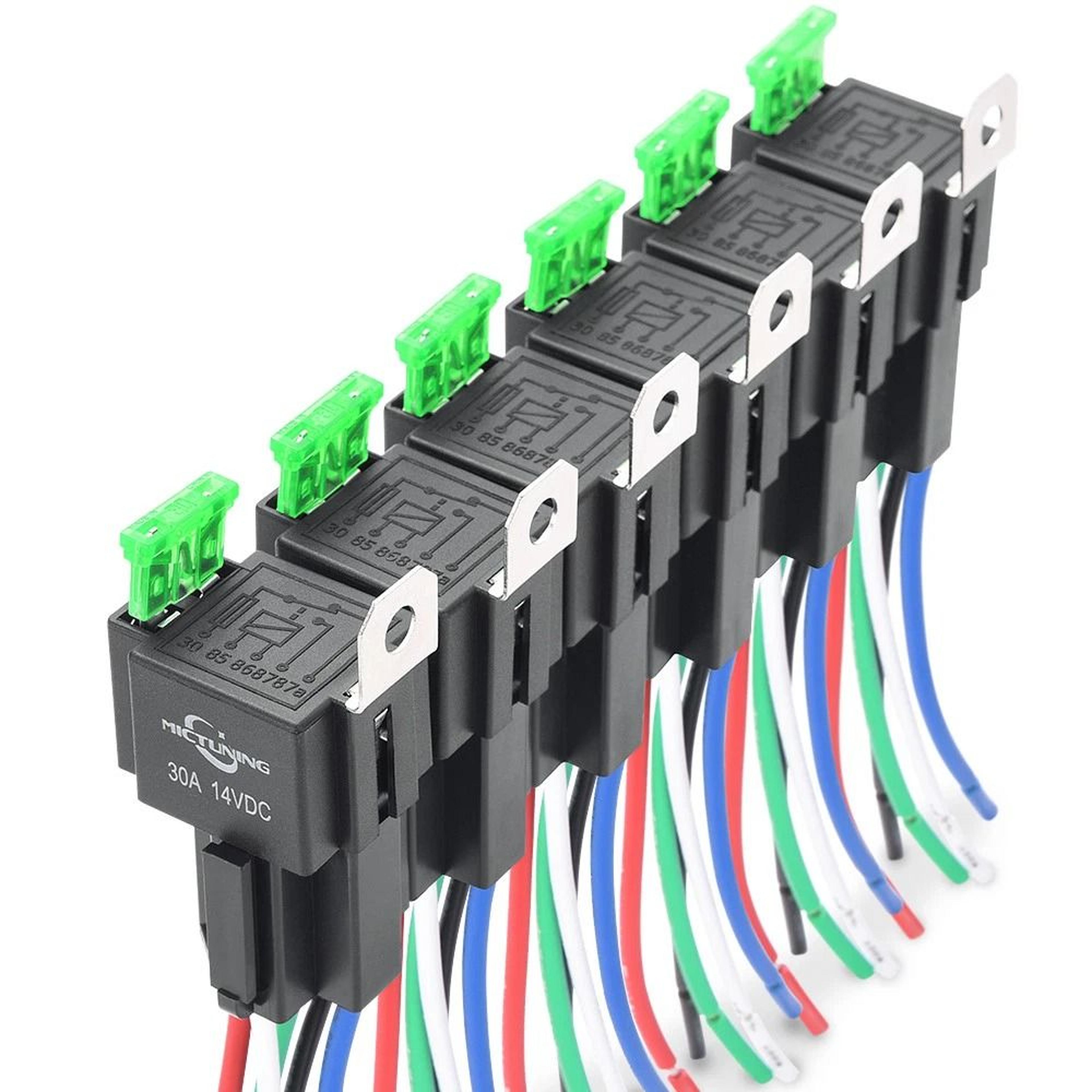 relay harness kit with pin fused switches