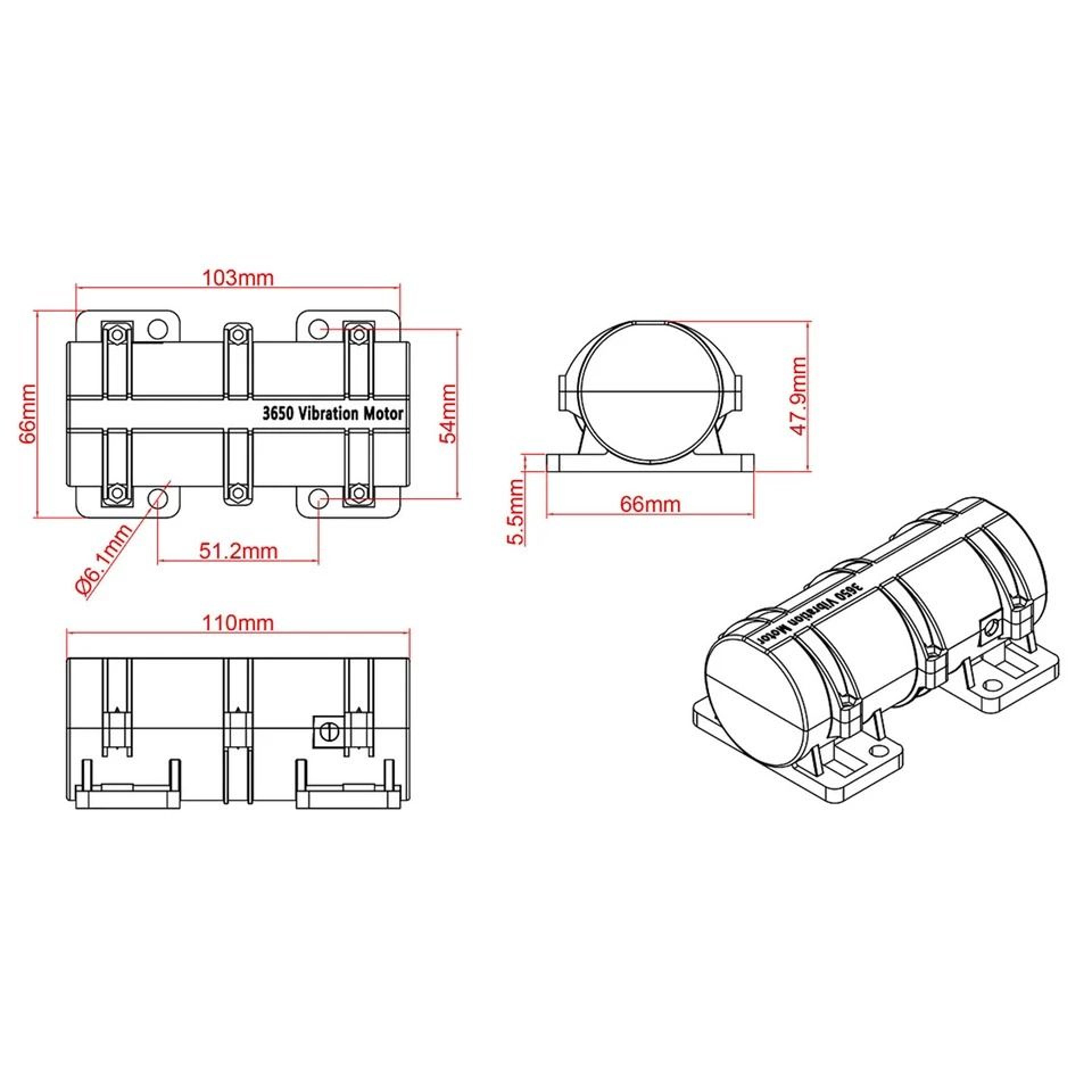 High Torque Electric Vibration Motor For Massage Beds Premium Massage Bed Motor Replacement 10