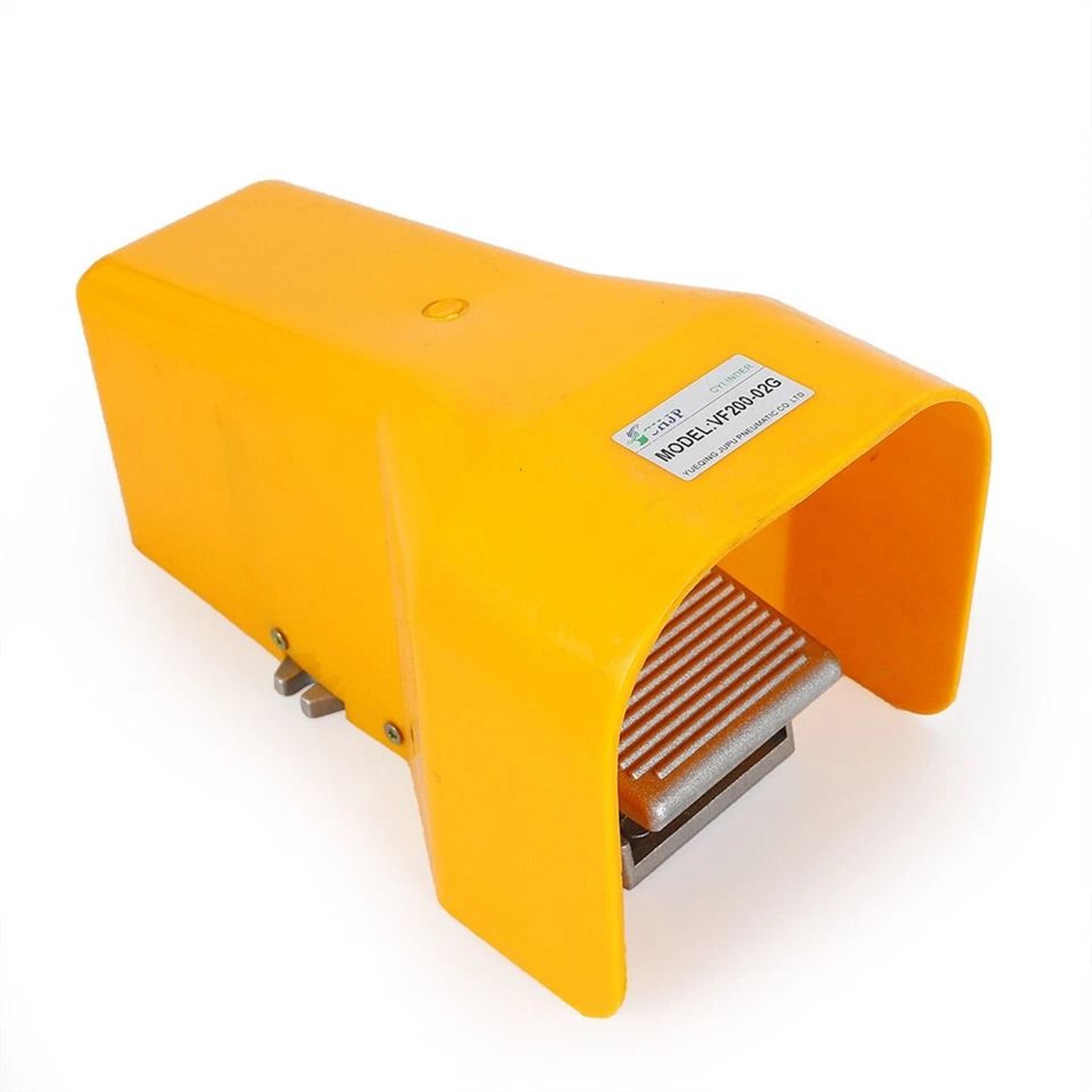 foot pedal valve position npt air pneumatic switch with guard durable & reliable for industrial use