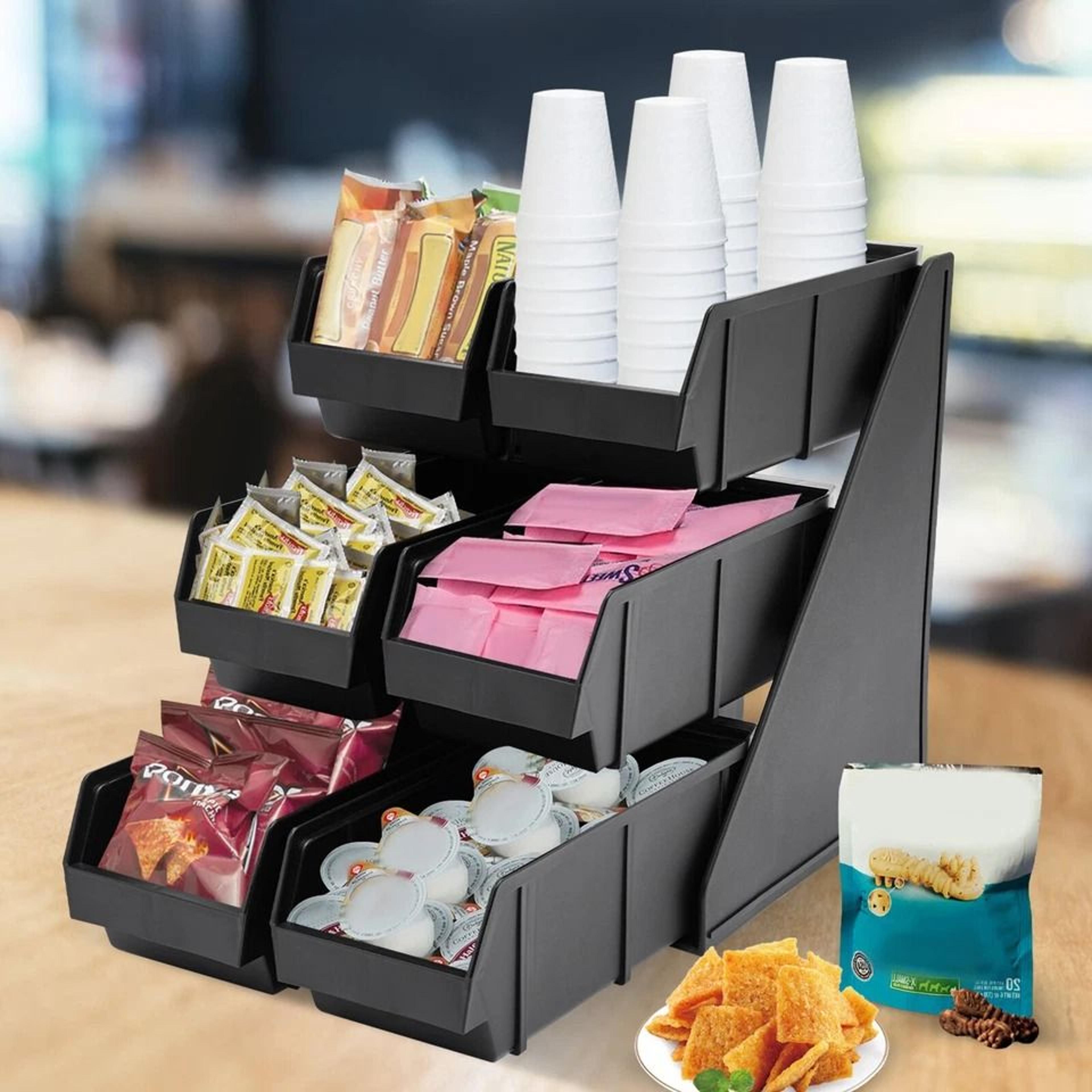 compartment countertop organizer and condiment dispenser