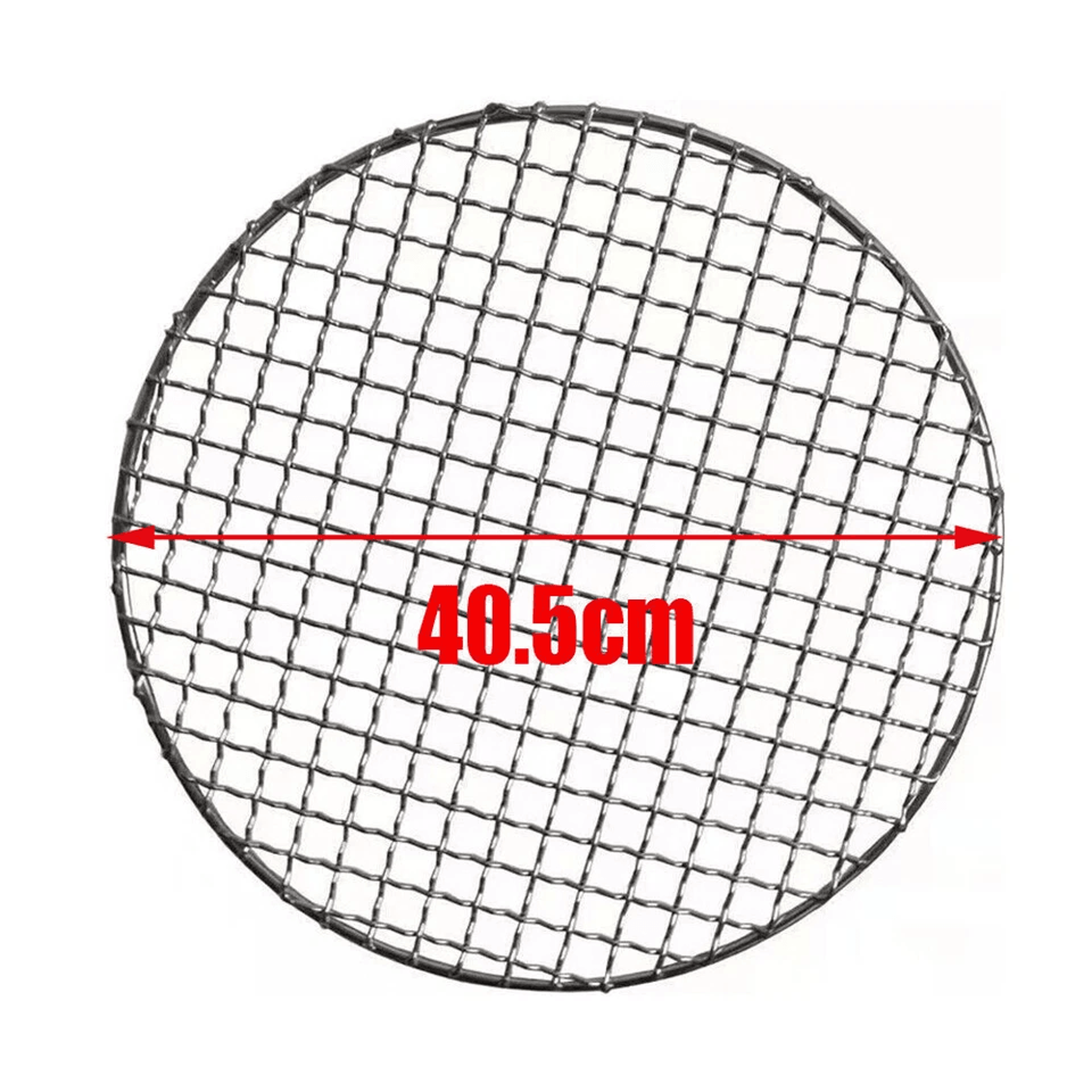 Stainless Steel Round Barbecue Grill Grate Heavy Duty BBQ Mesh Rack 1