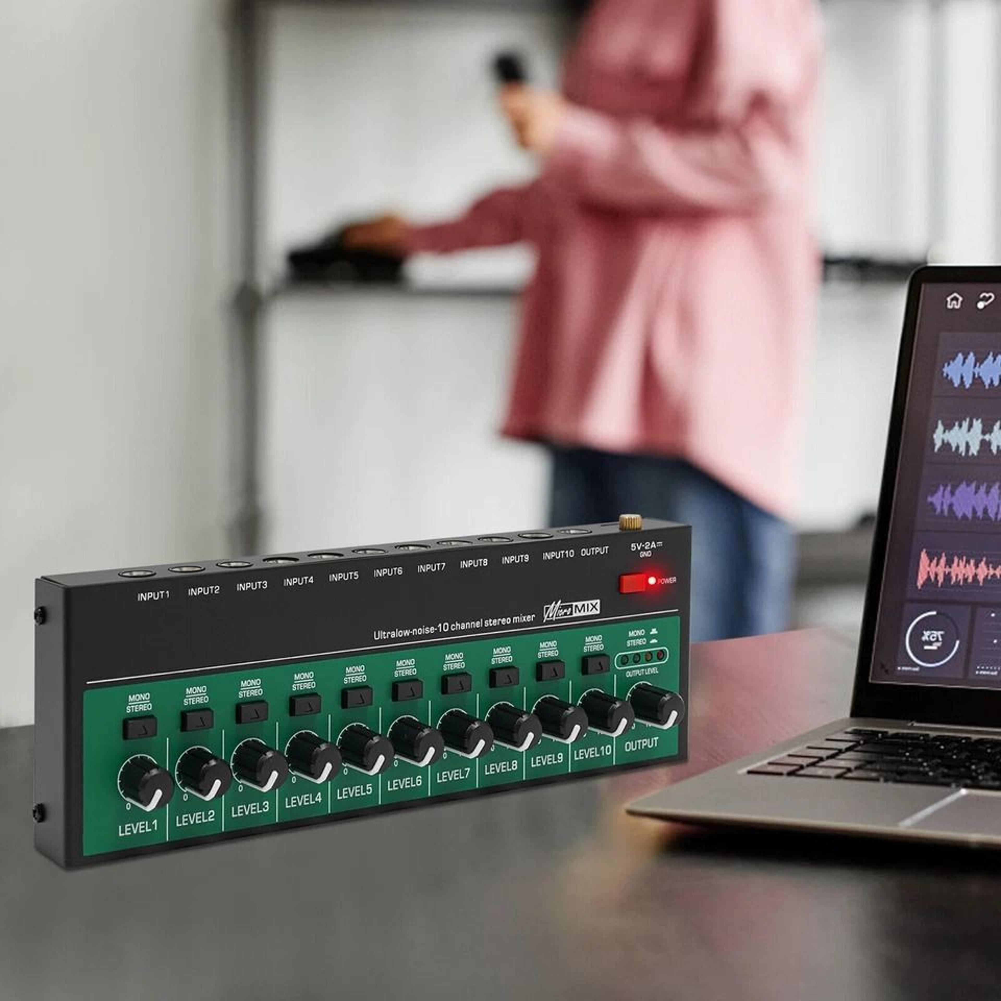 professional channel usb audio mixer compact design portable audio mixer