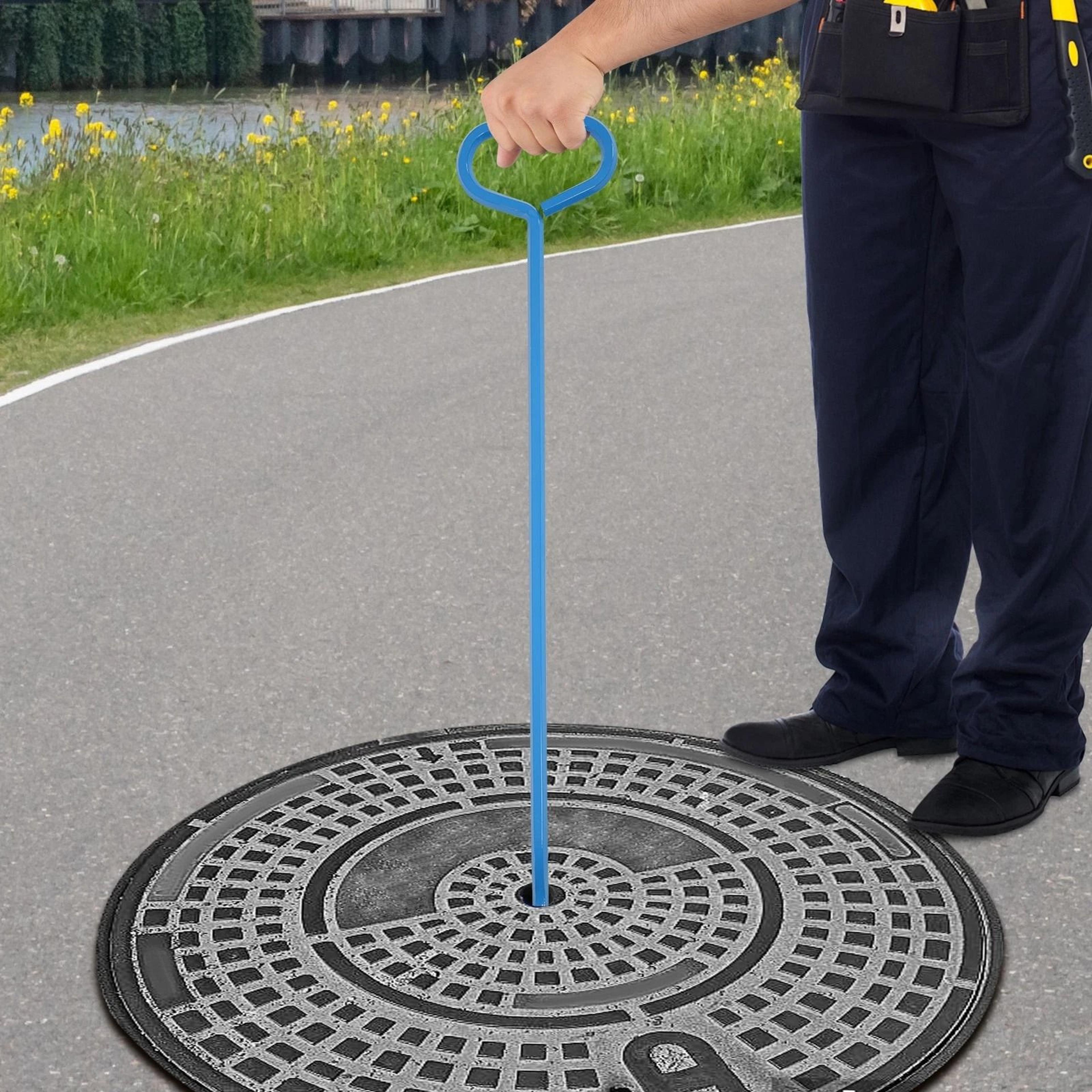 heavy duty manhole cover lifting hook alloy steel tool