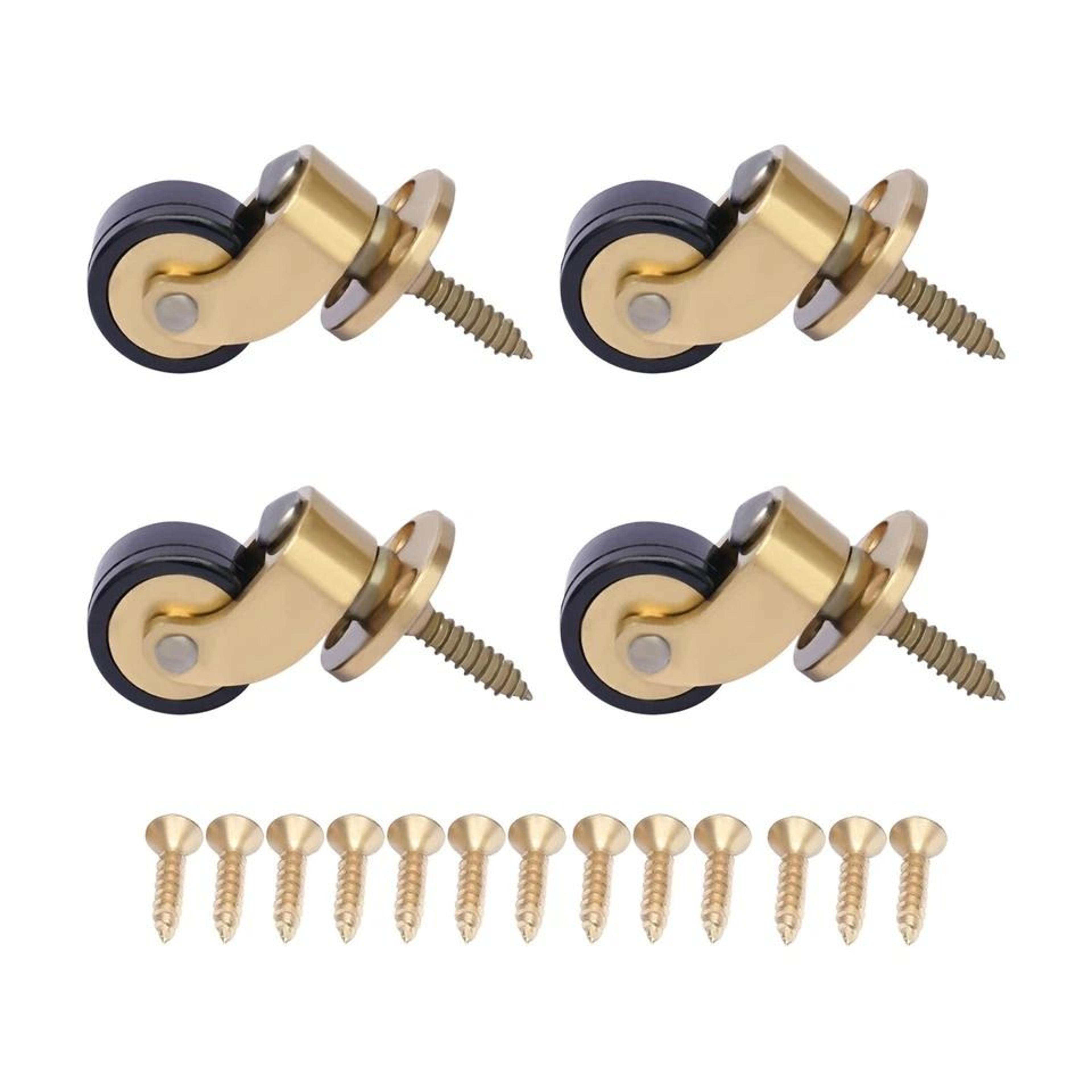 Furniture Casters Set Durable Swivel Plate Casters Industrial Style Wheels 2