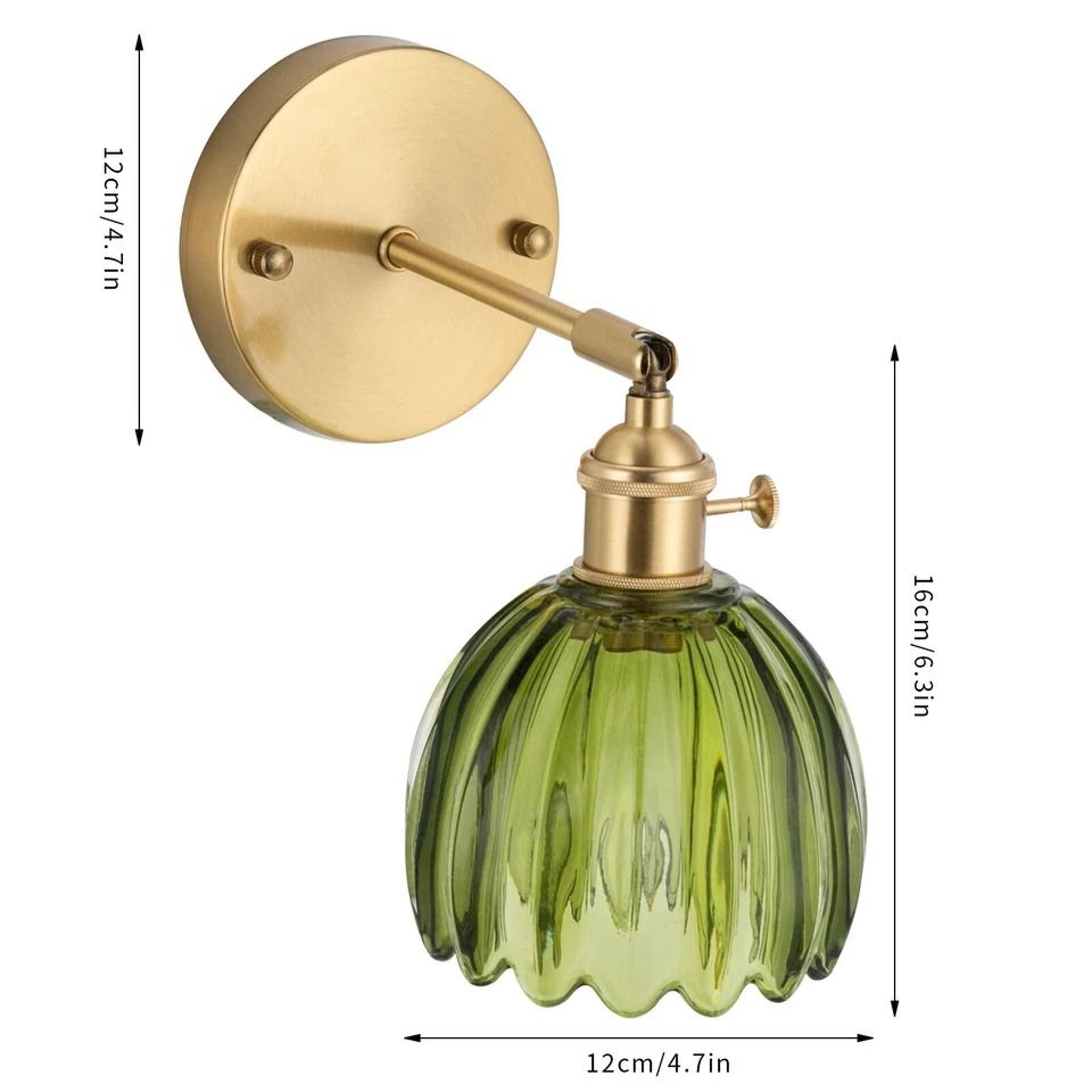 Nordic Green Metal Flower Wall Sconce Light For Bedroom 5
