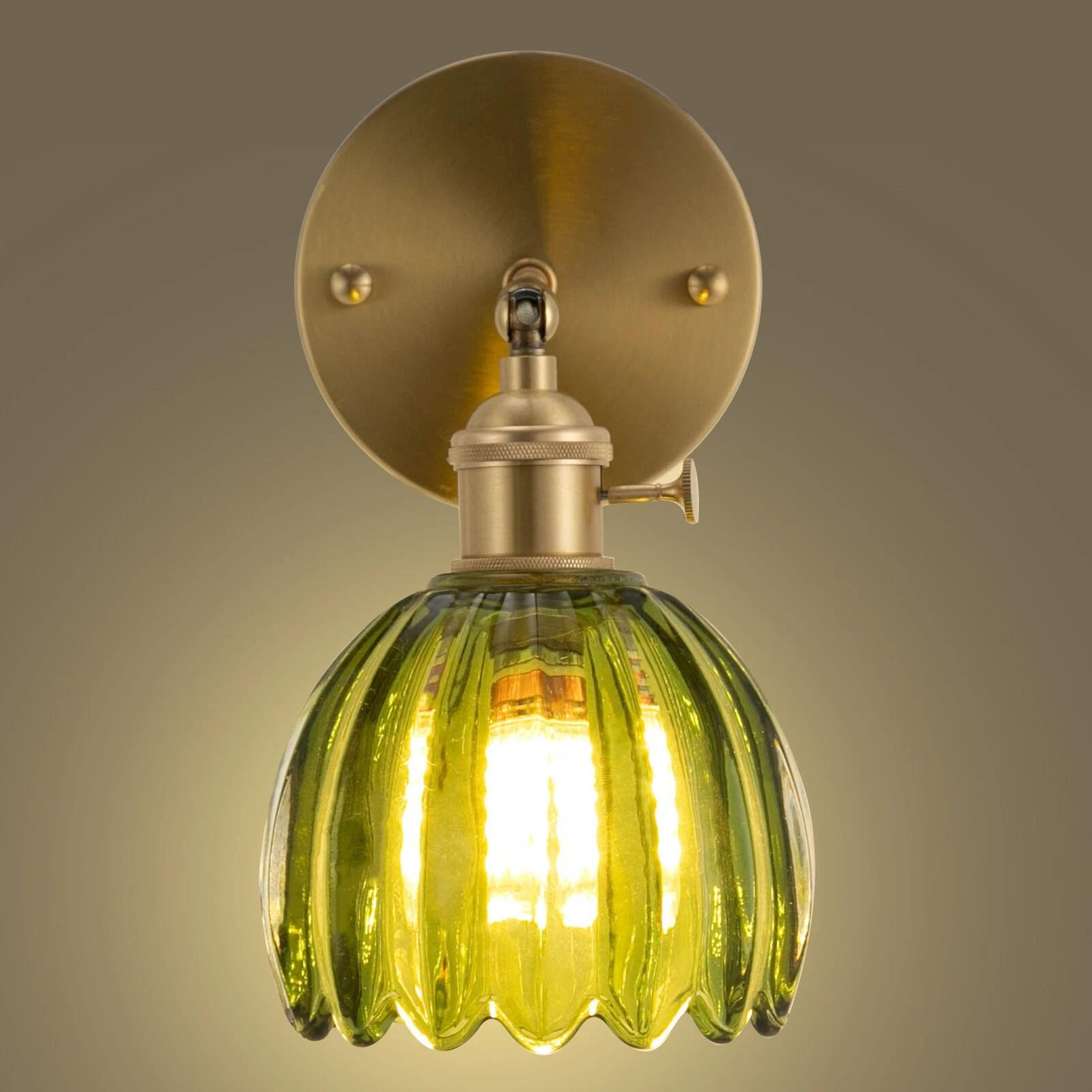 Nordic Green Metal Flower Wall Sconce Light For Bedroom 7