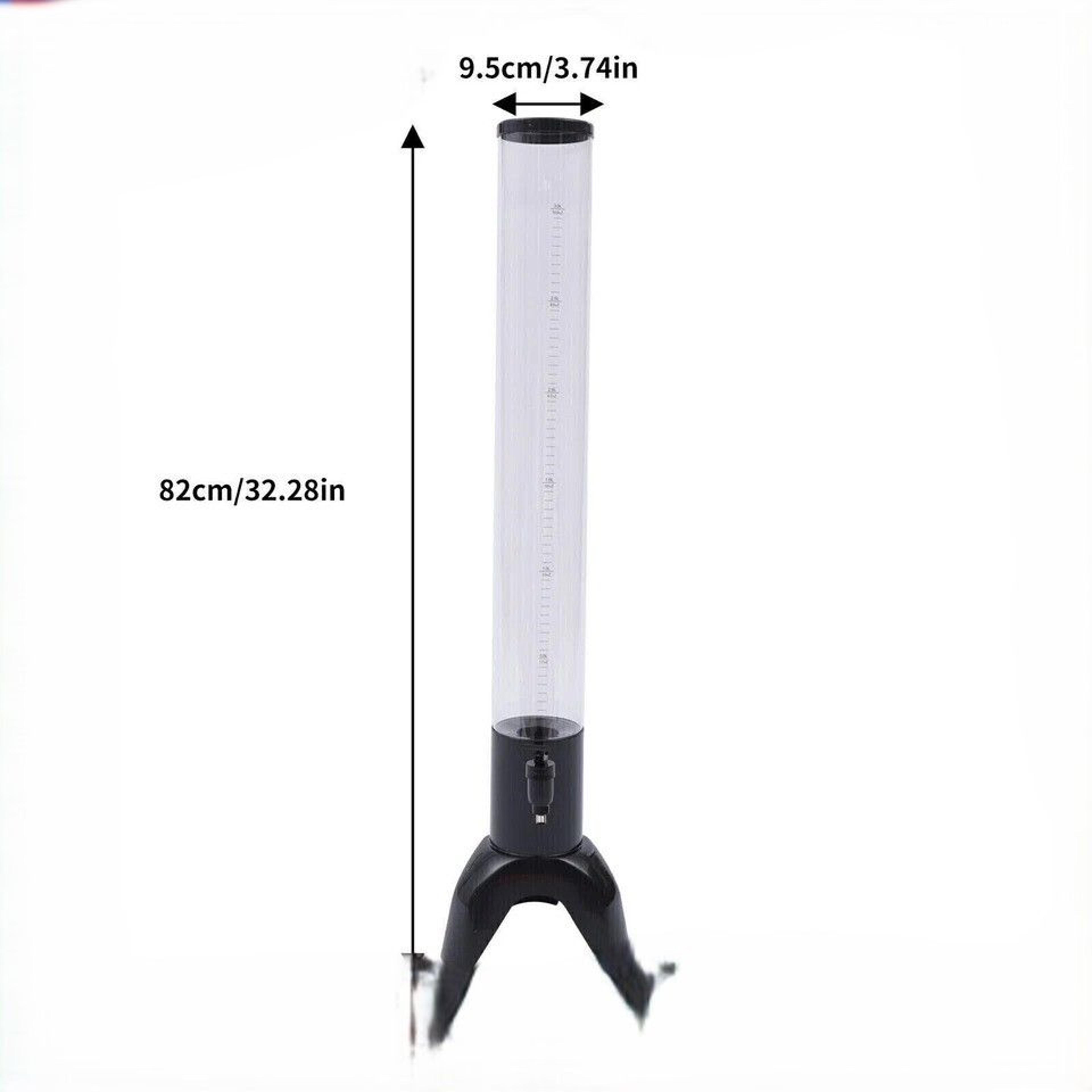 Beer Tower Dispenser Beverage Dispenser With Stainless Steel Tap And Ice Tube 0