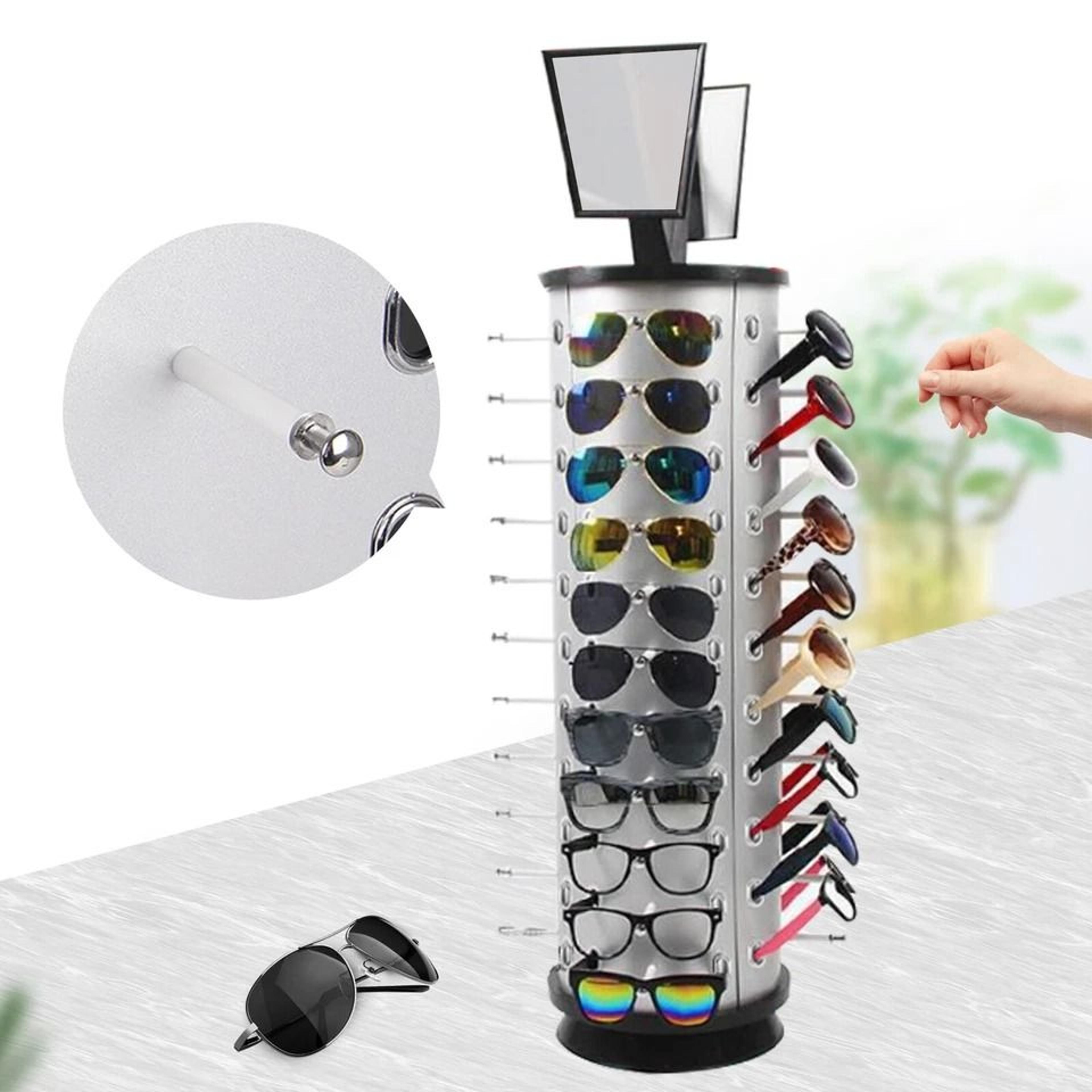 sunglasses display rack rotating eyewear organizer stand for retail stores and home collections