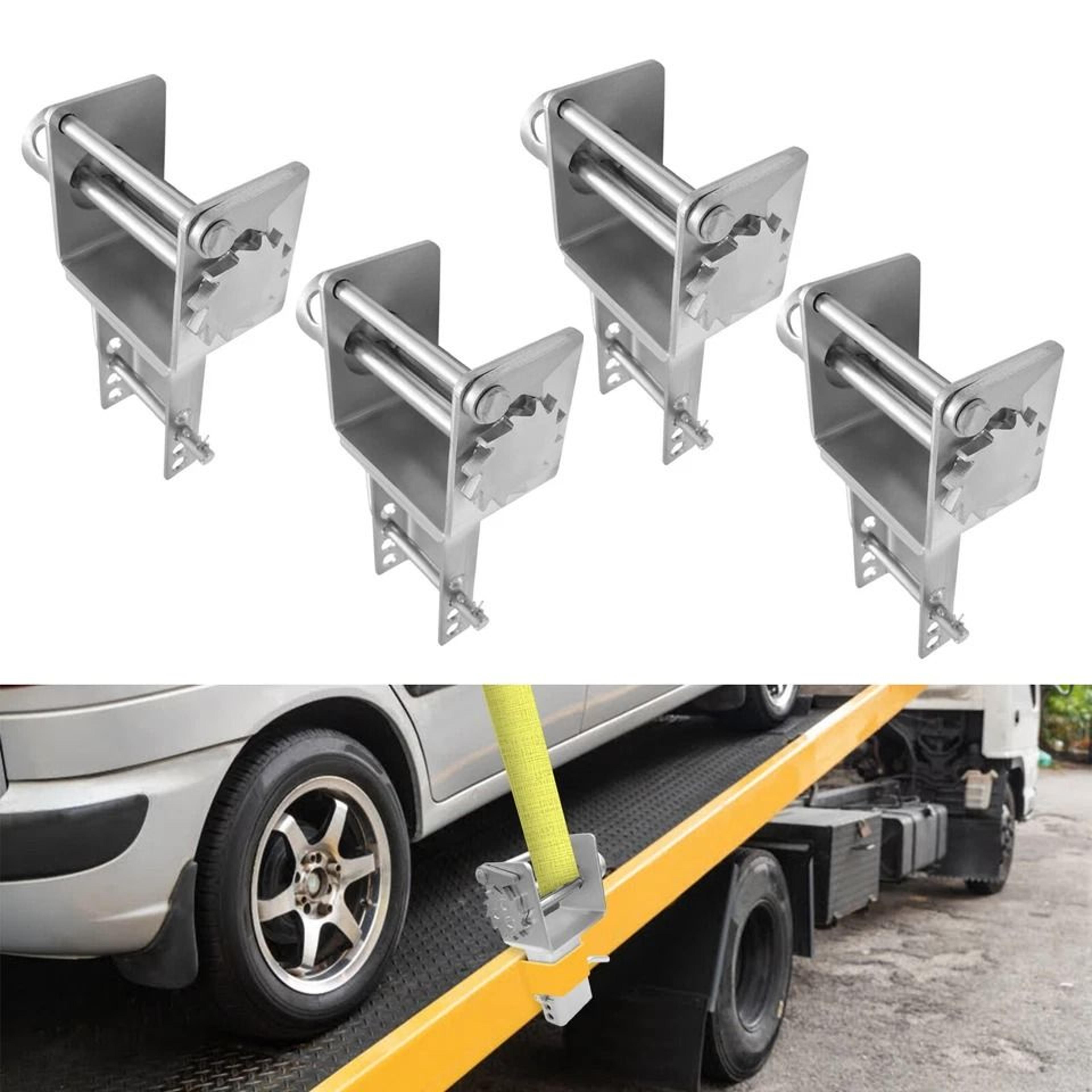 Heavy Duty Trailer Stake Pocket Winch Set For Flatbed Trucks Carbon Steel Cargo Tie Down System 13