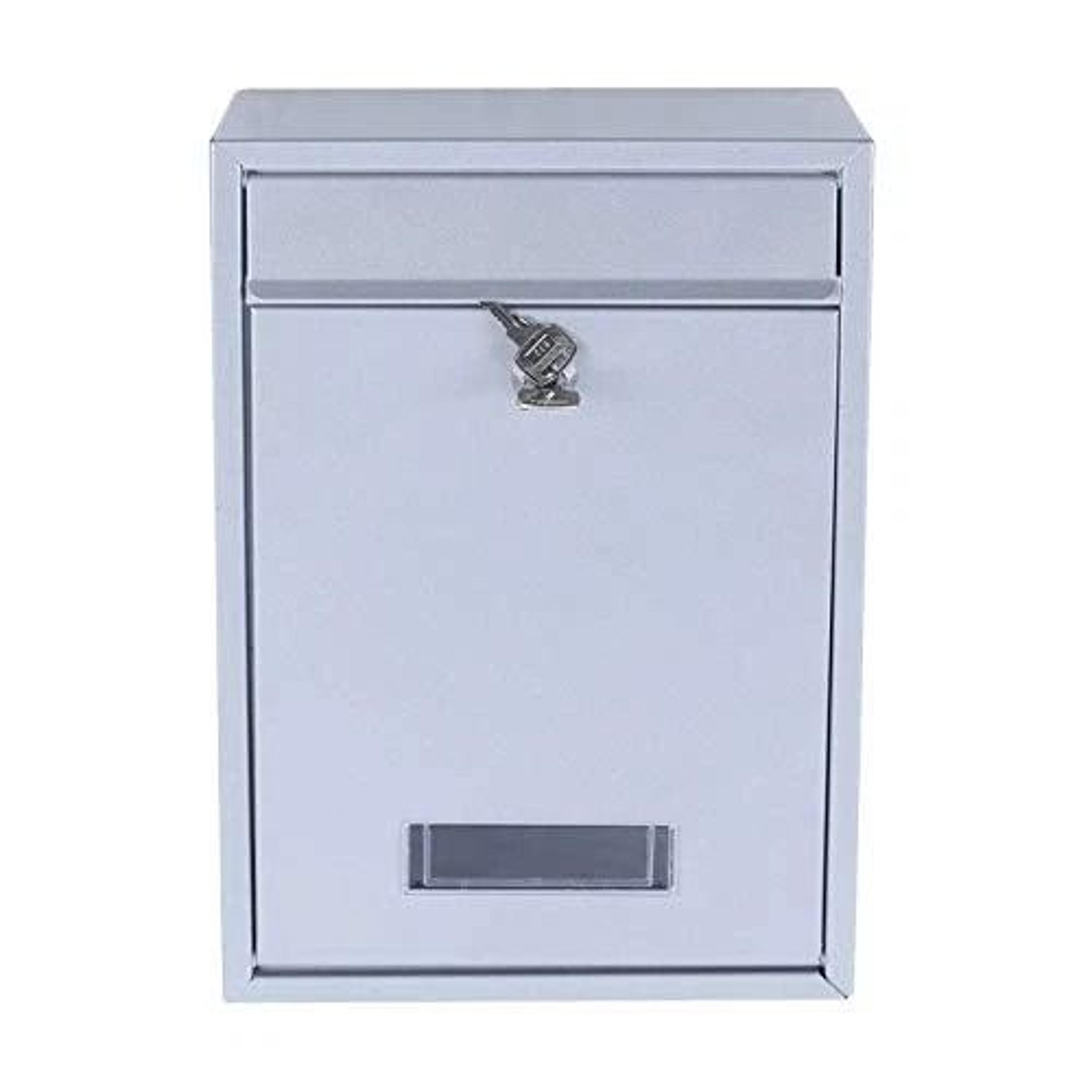 stainless steel wall mounted lockable mailbox outdoor post box