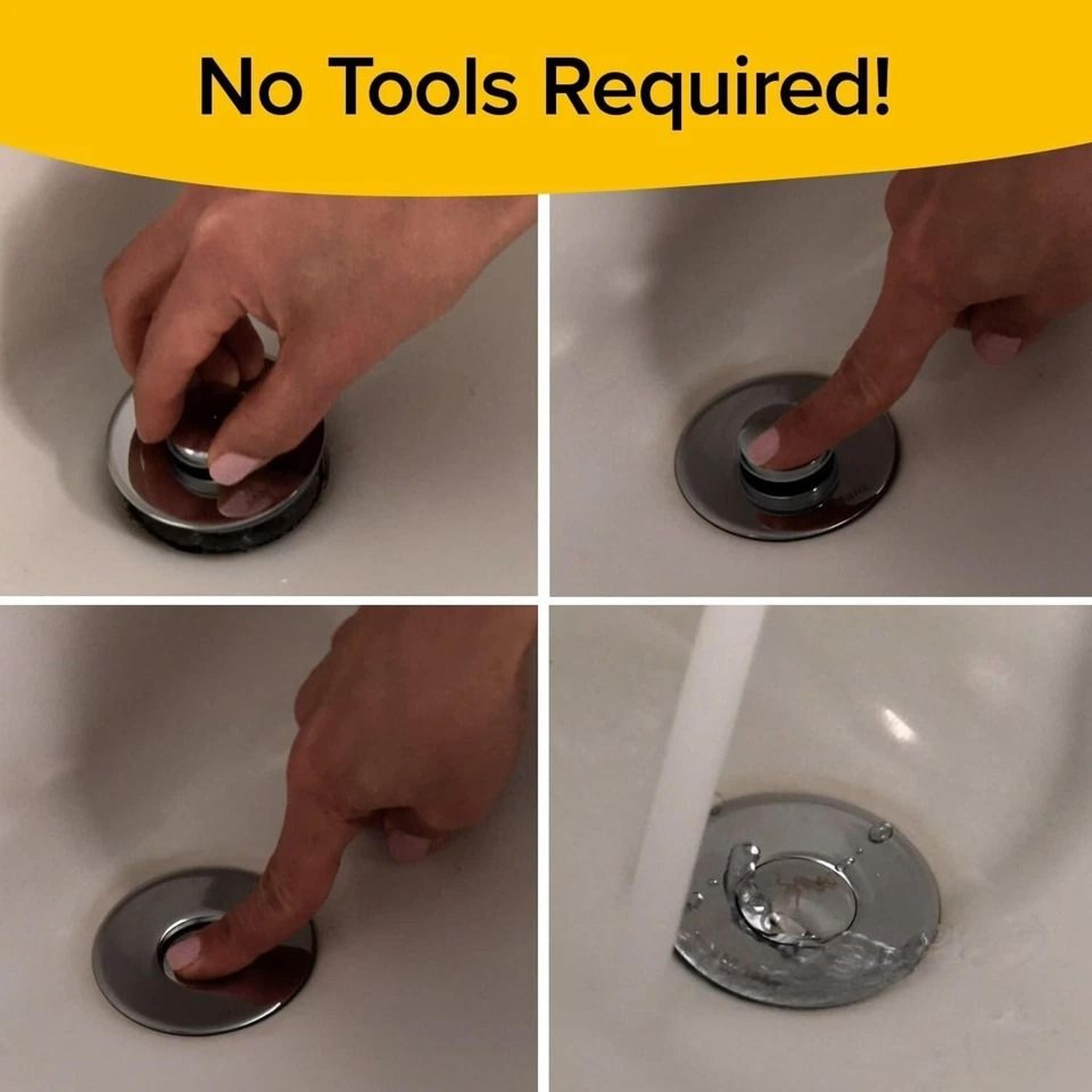 Universal Magic Sink Drain Stopper Instant Drain Replacement Stopper Solution 1