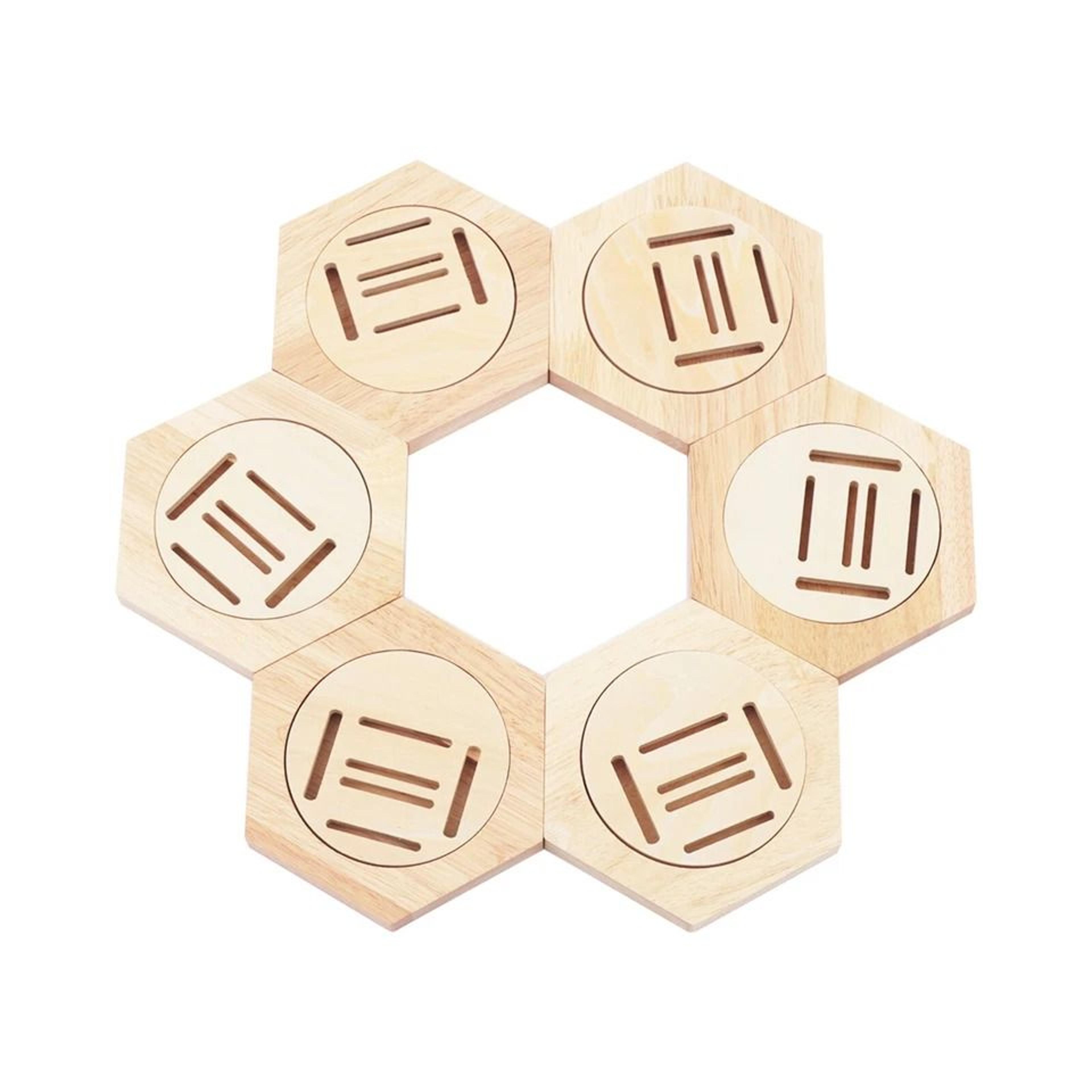 hexagon wooden medal holder sports display rack