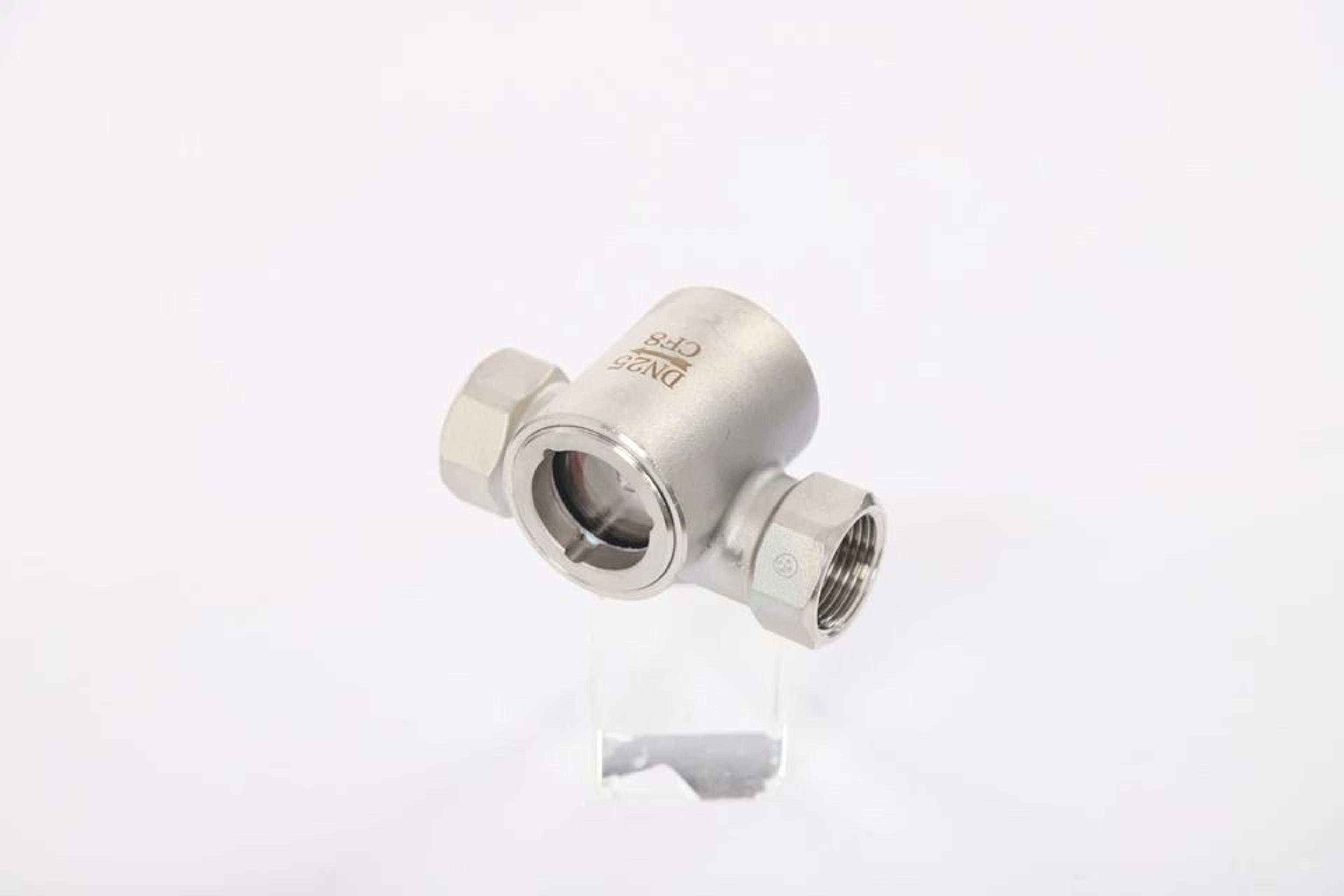Stainless Steel Flow Indicator Durable Sight Water Flow Gauge 5