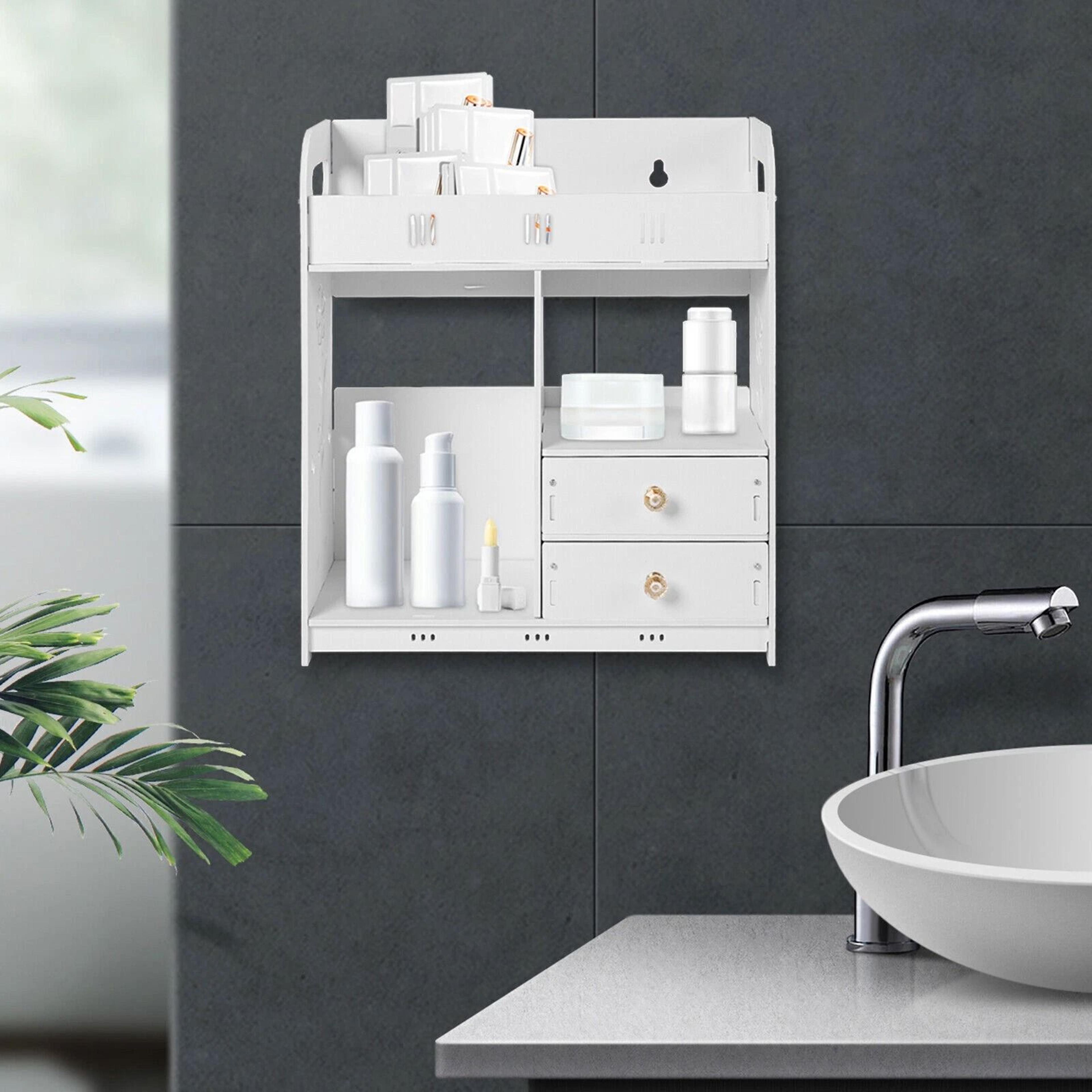 white bathroom wall cabinet medicine cabinet storage organizer