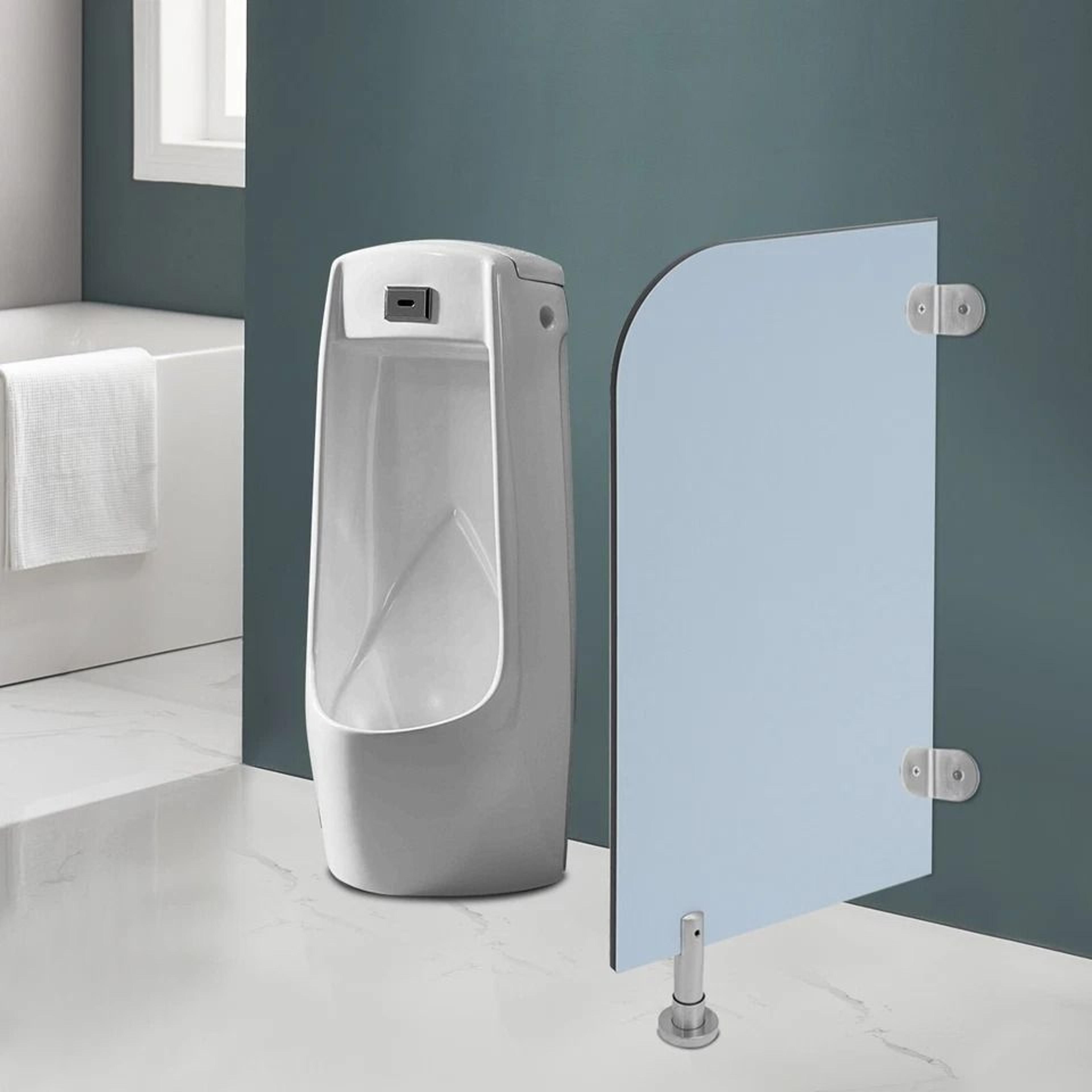 Baby Blue Wall Mounted Toilet Partition For Public  Home Restrooms 2