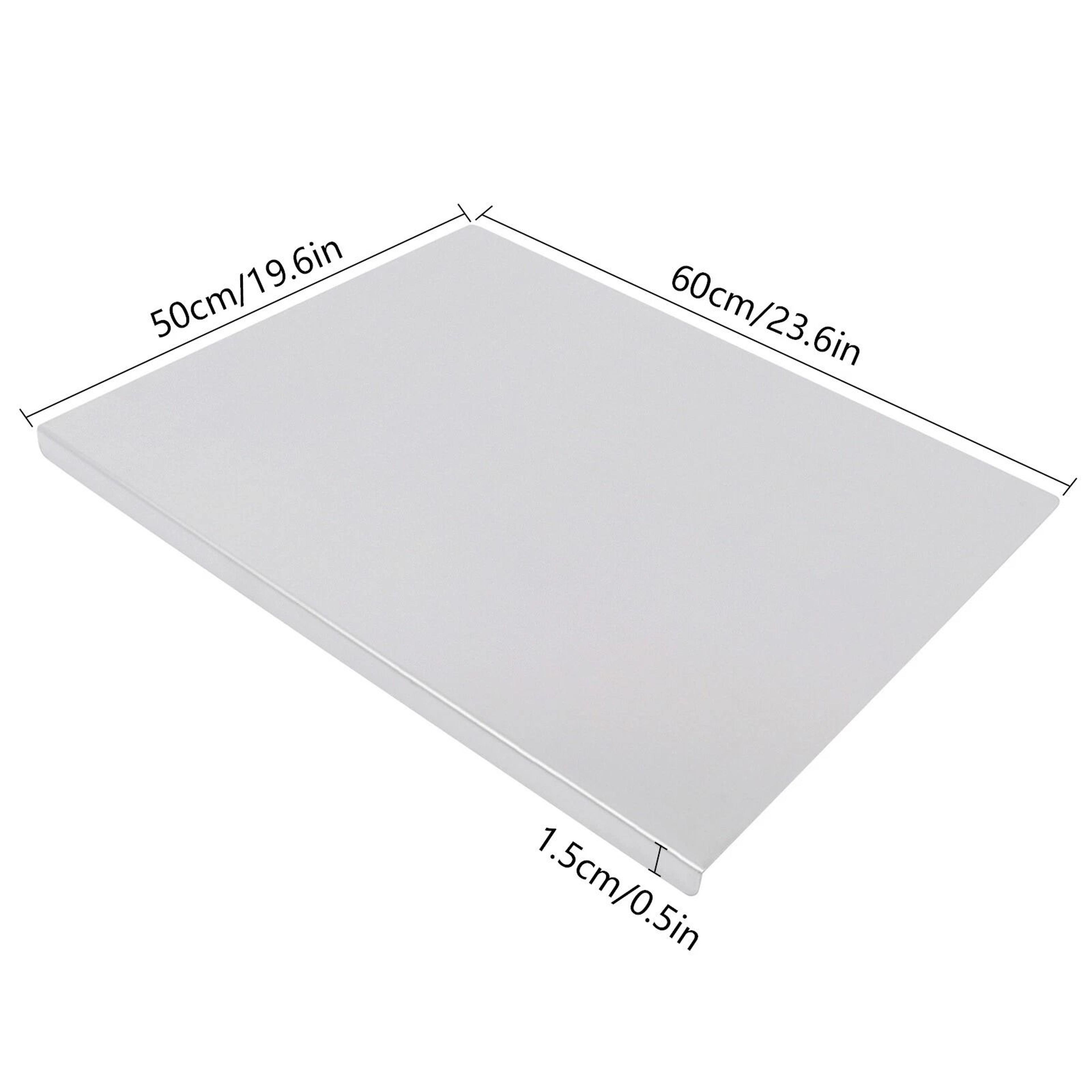 Stainless Steel Countertop Cutting Board With Front Overhang Large Kitchen Chopping Board 5