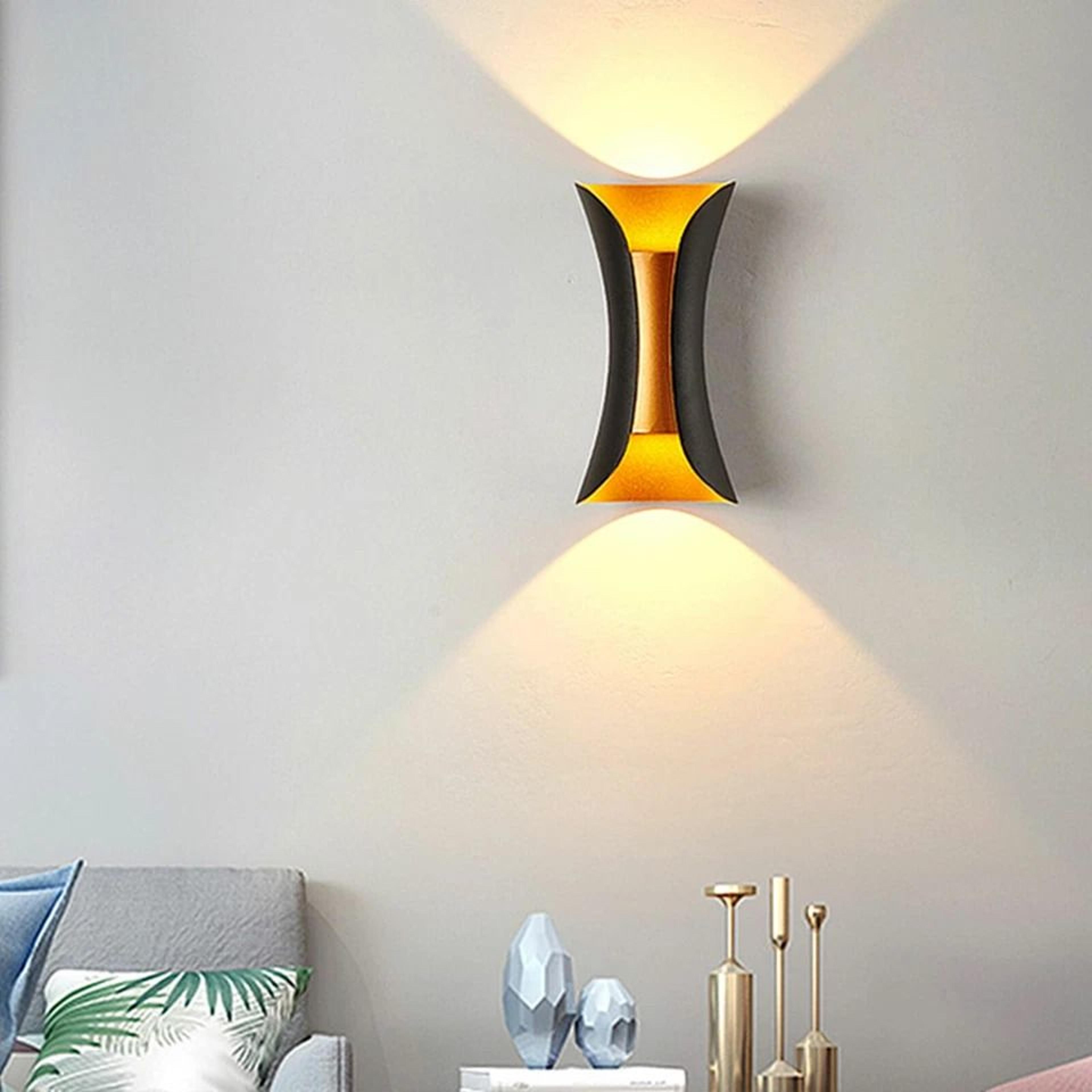 modern led up down wall light sconce waterproof indoor & outdoor lighting