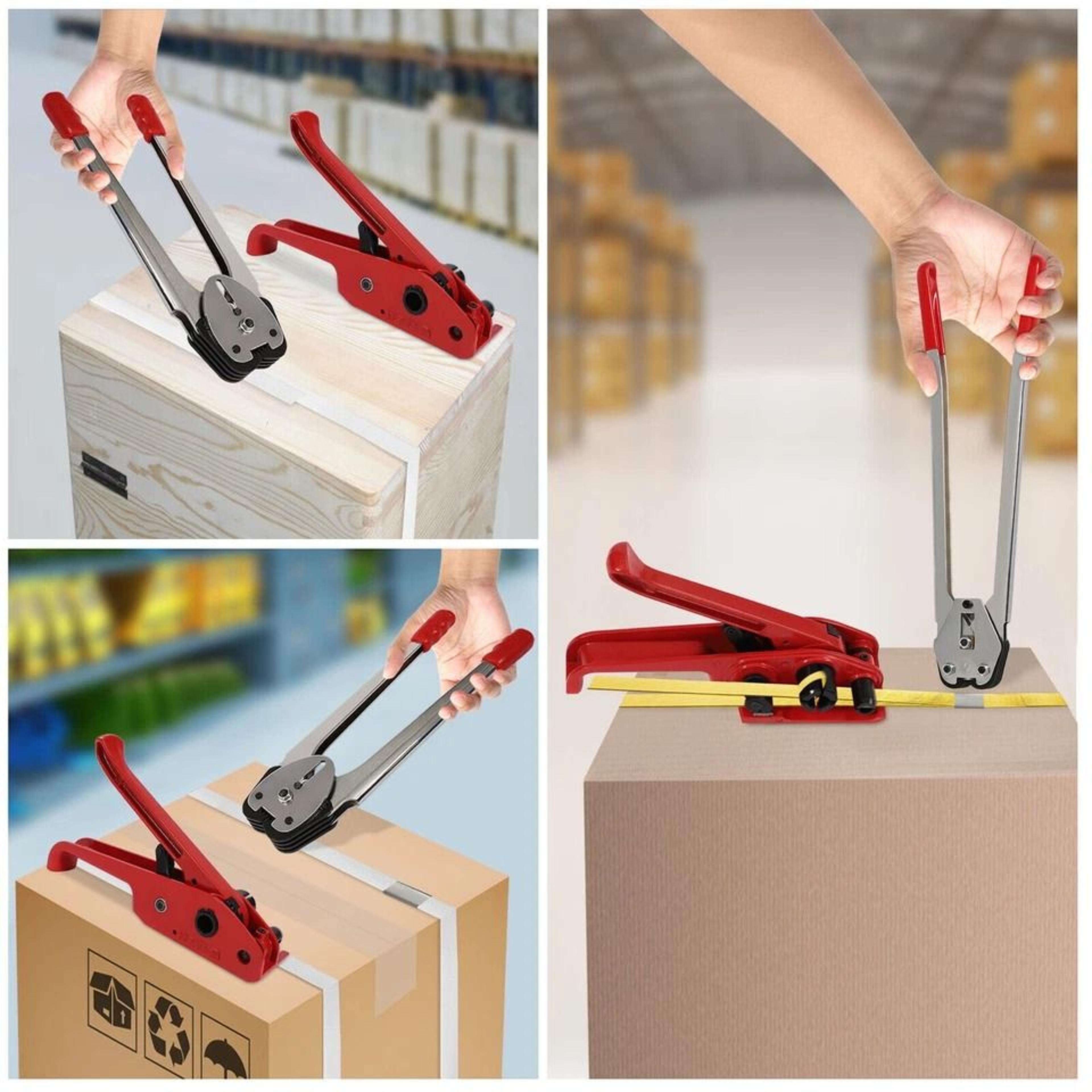 Premium Manual Strapping Tool Kit Heavy Duty Pallet  Packaging Banding Kit With Tensioner Sealer  C 7