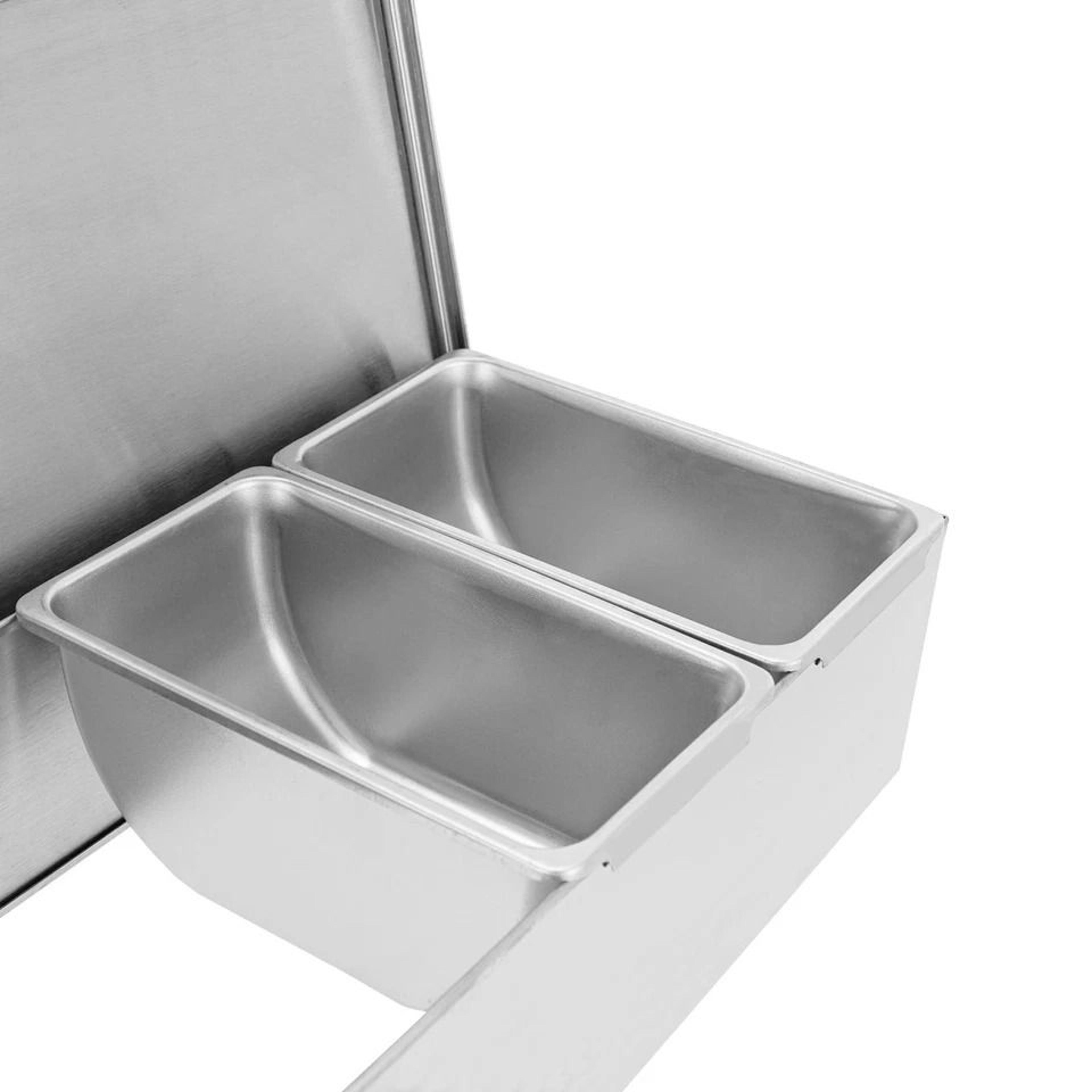Premium Stainless Spice Storage Box Compartment Seasoning Organizer 4