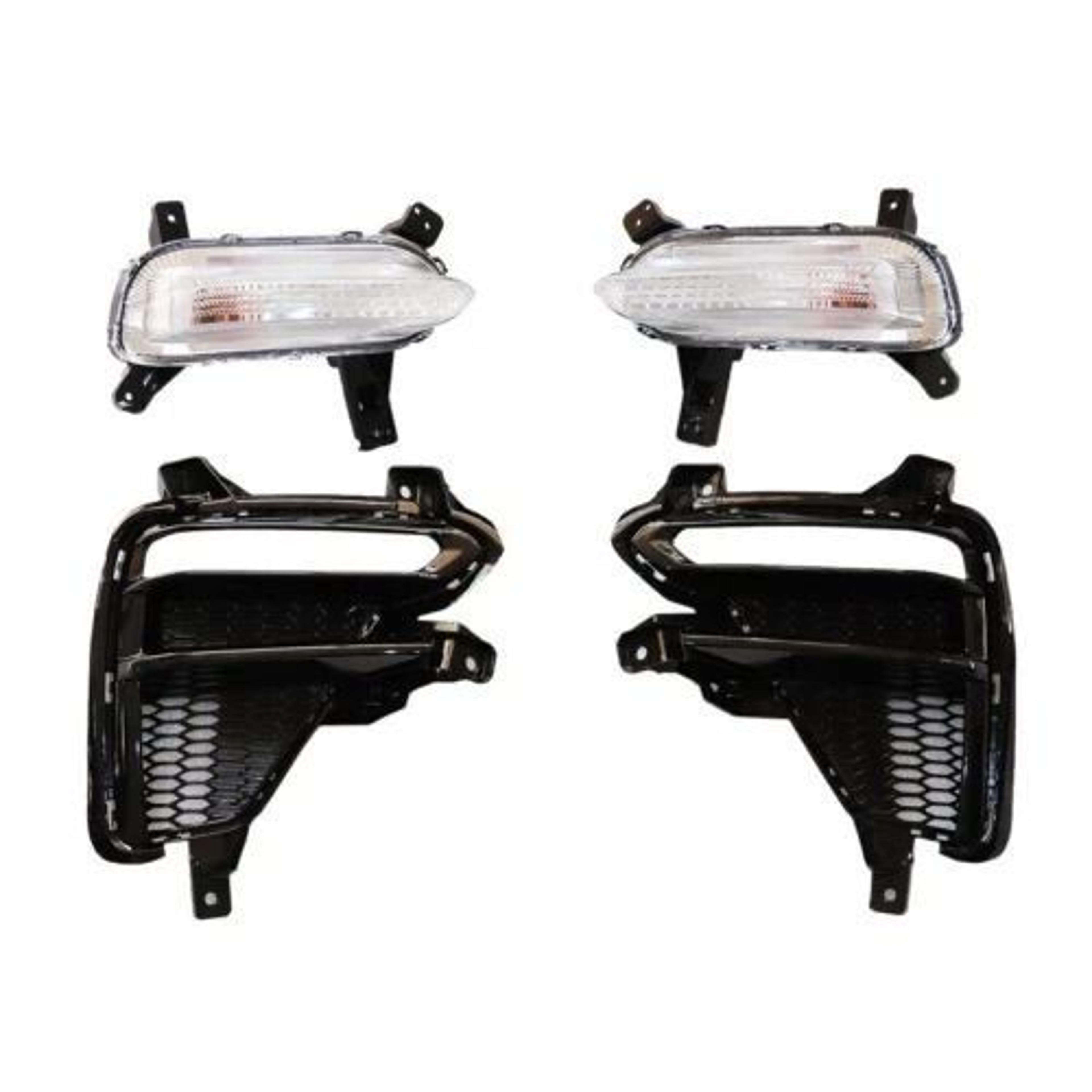 premium front kia forte fog lights halogen replacement set for left & right