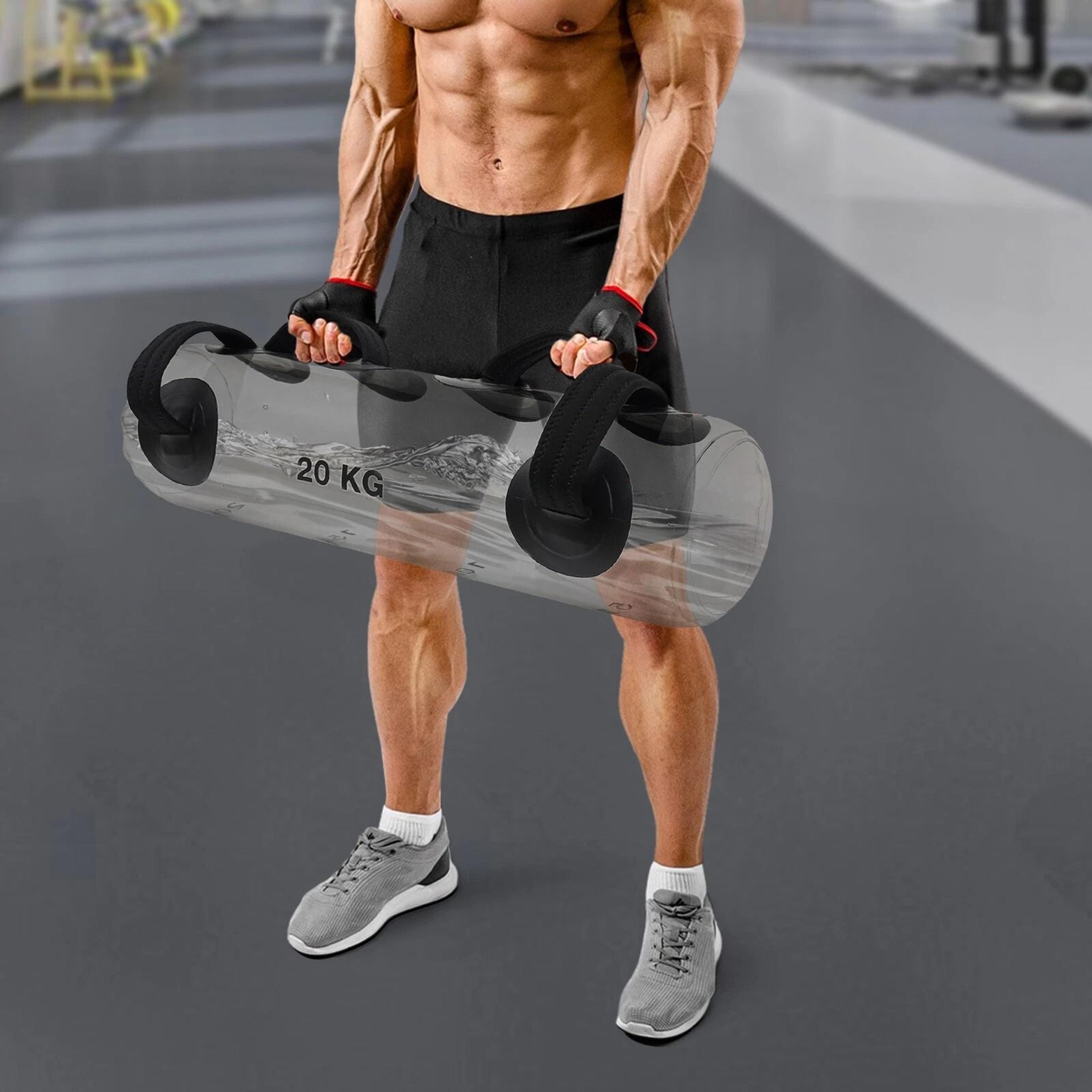 portable water weight training bag for instability & functional fitness workouts