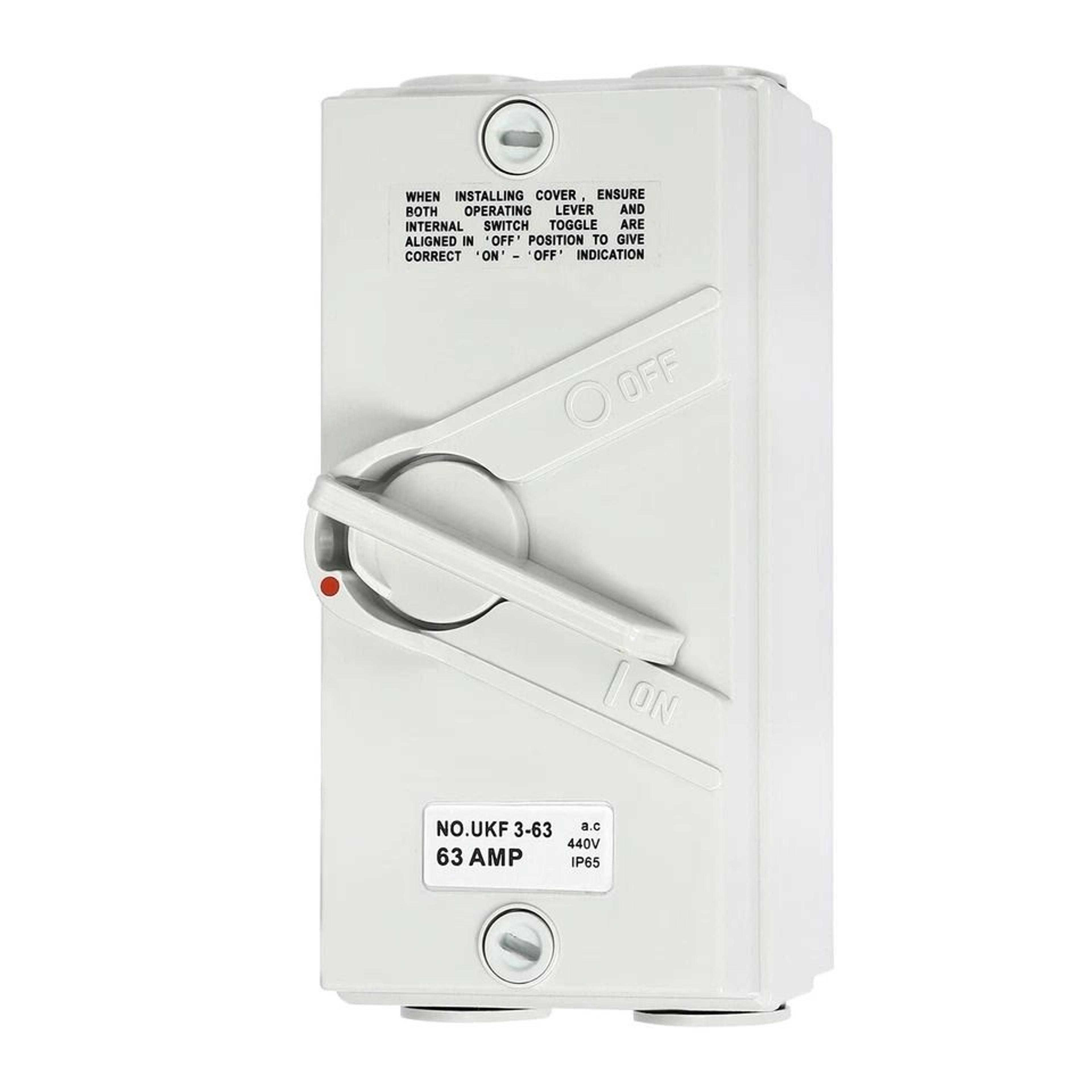 Wall Mounted Phase Isolating Switch Waterproof Isolator Switch Industrial Disconnect 4