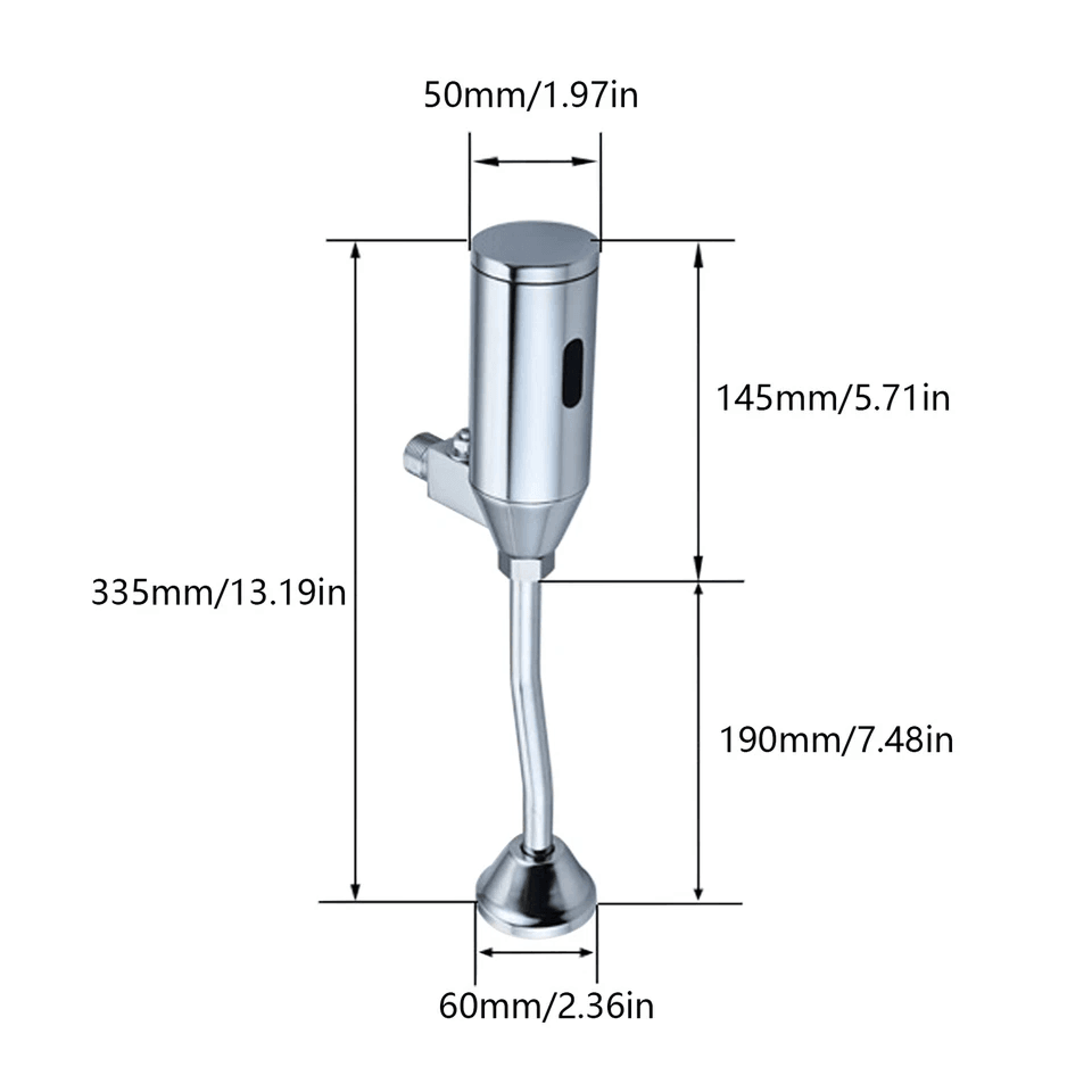 Premium Wall Mounted Touchless Sensor Flush Valve Intelligent Automatic Urinal Flush Valve 1