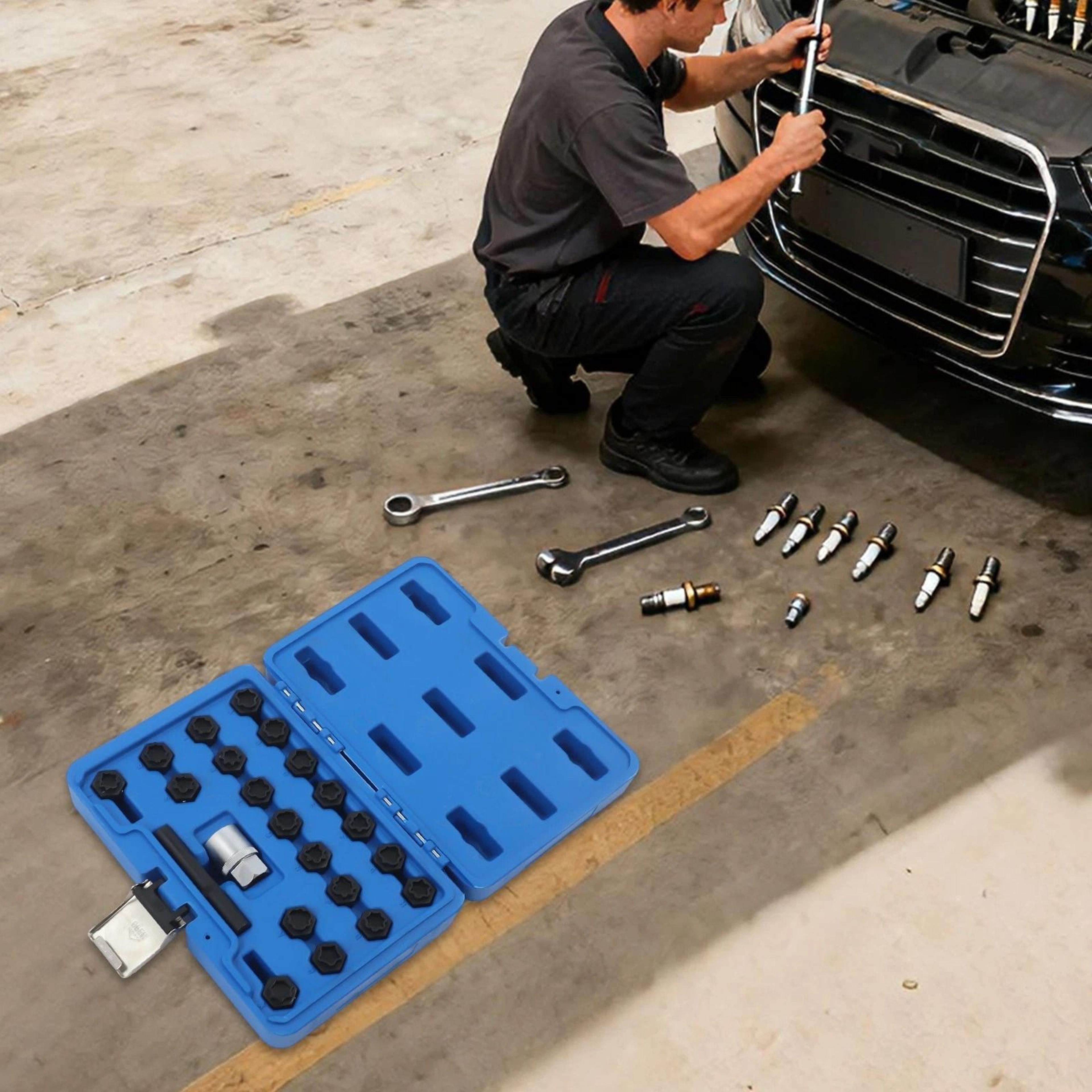 wheel lock key set audi lug nut removal & wheel locking removal tool