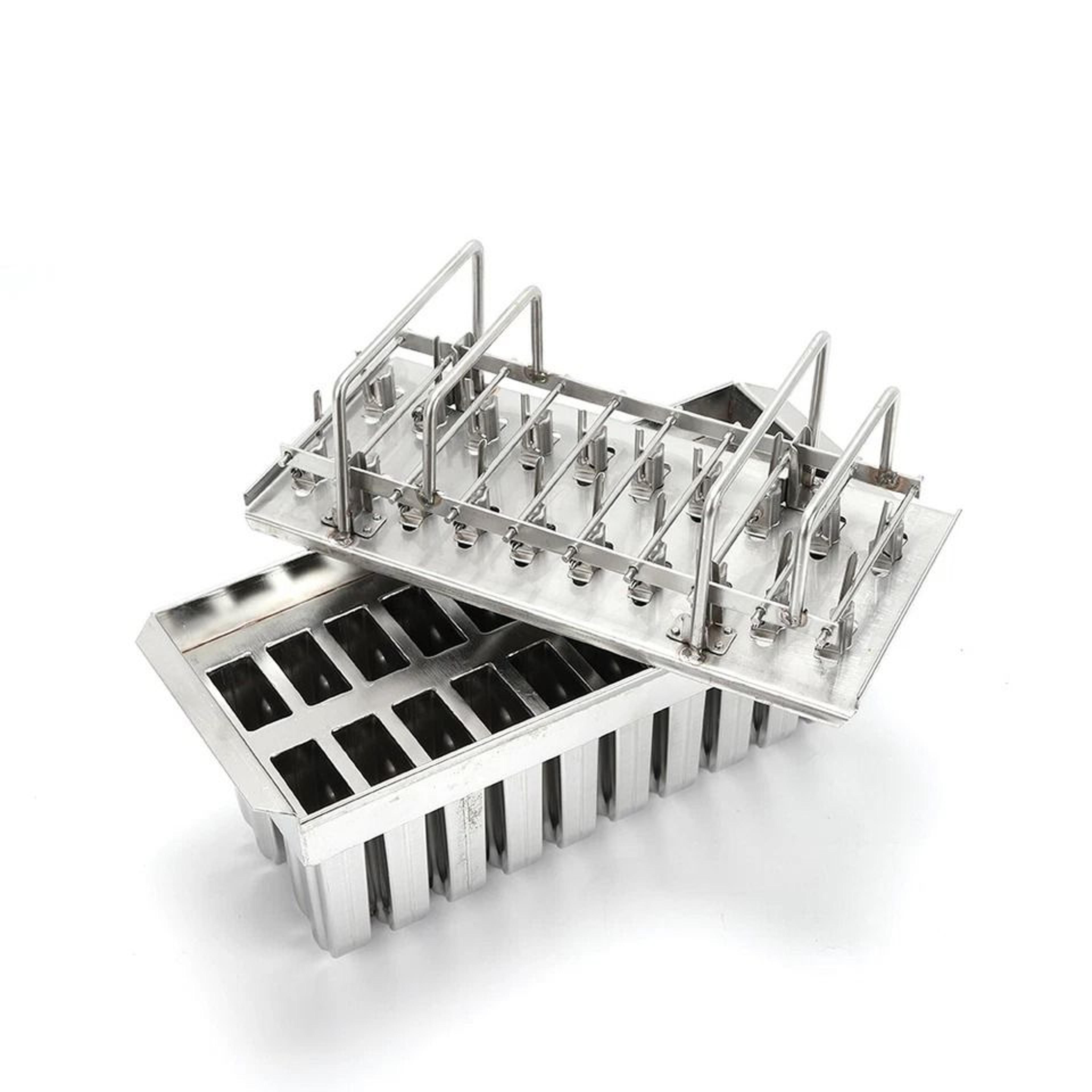 premium stainless steel ice cream popsicle maker molds set