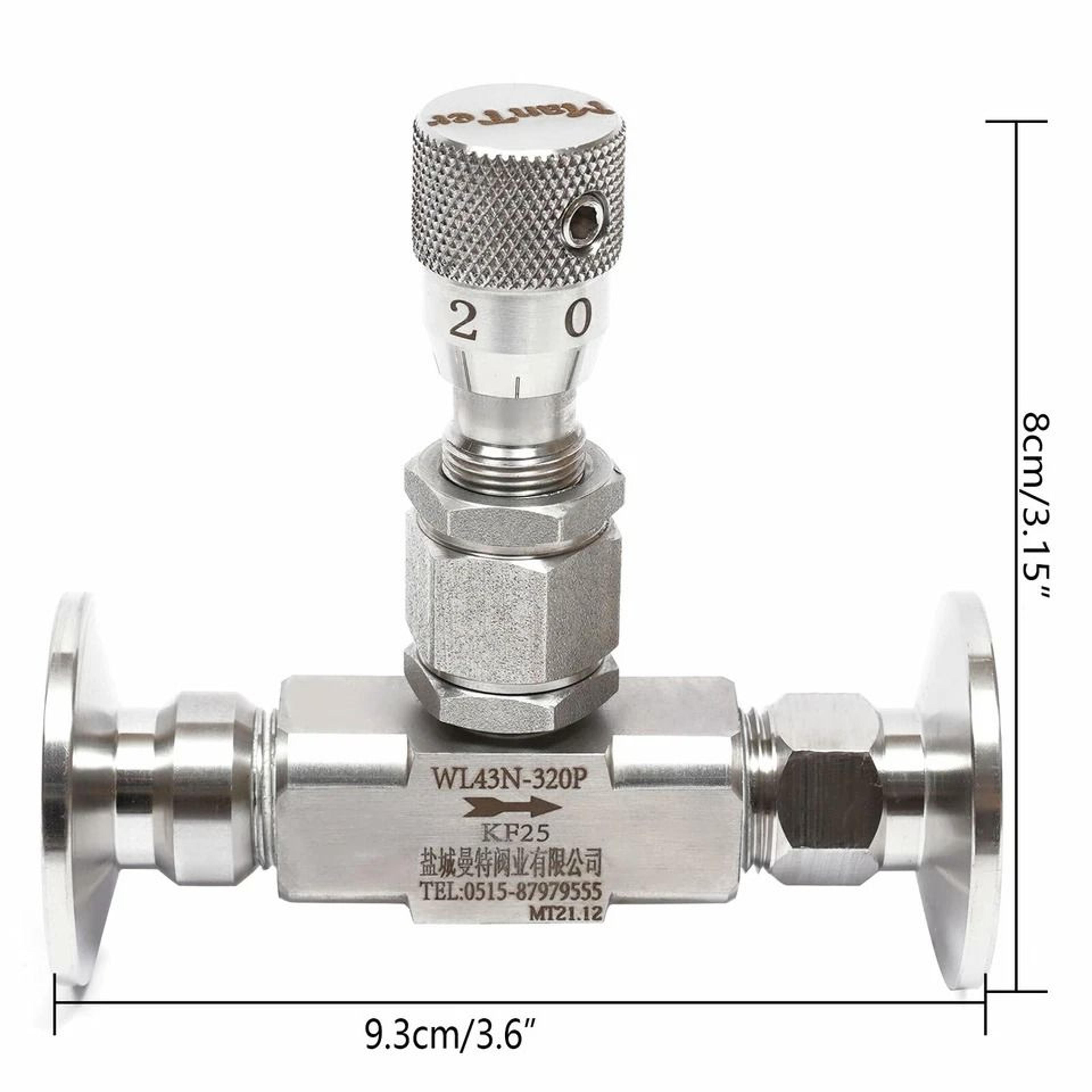 Precision Stainless Steel Valve Vace High Vacuum Metering Valve Bellows Sealed Valve Vacuum Isolati 1