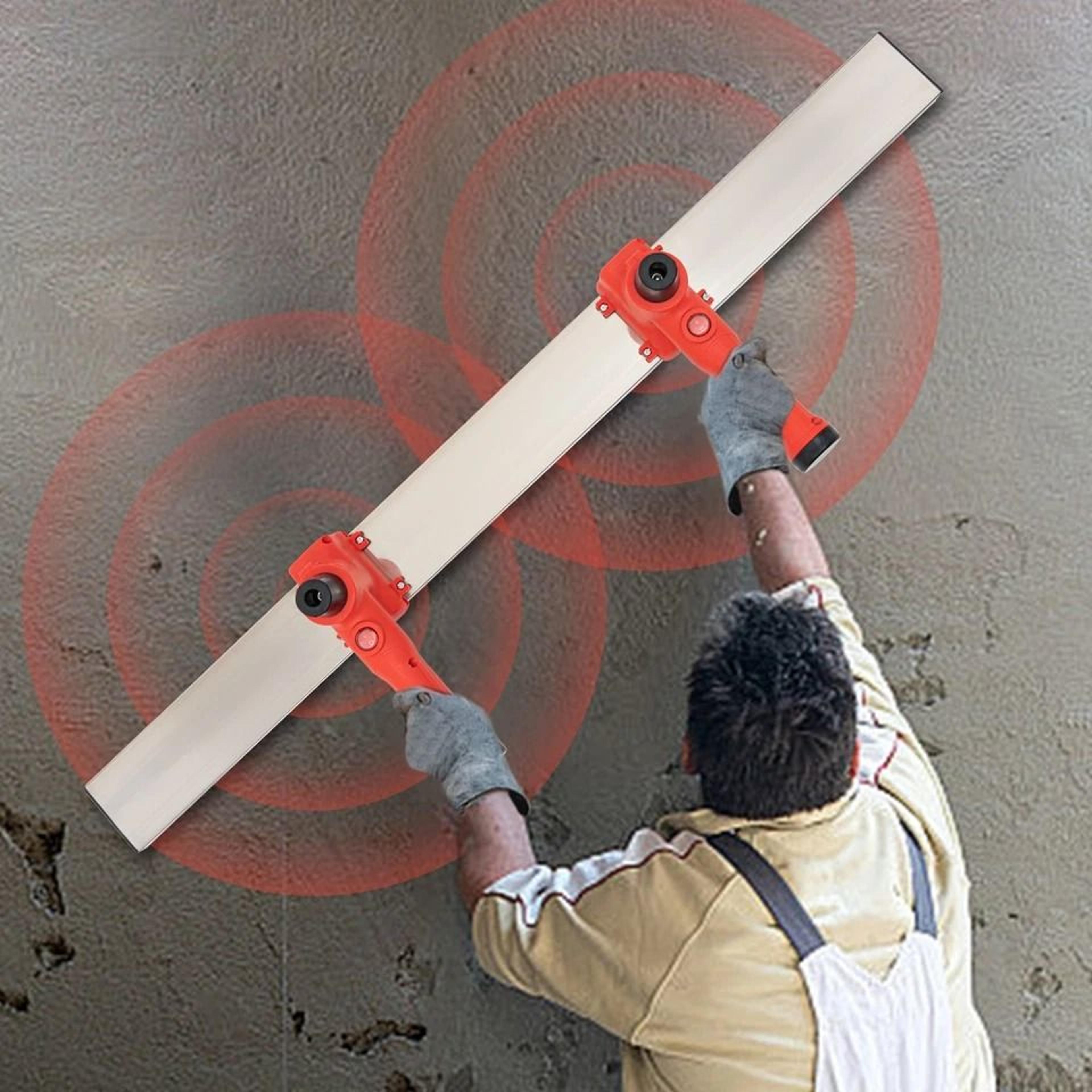 electric concrete vibrator floor finishing tool with stainless steel screed plate