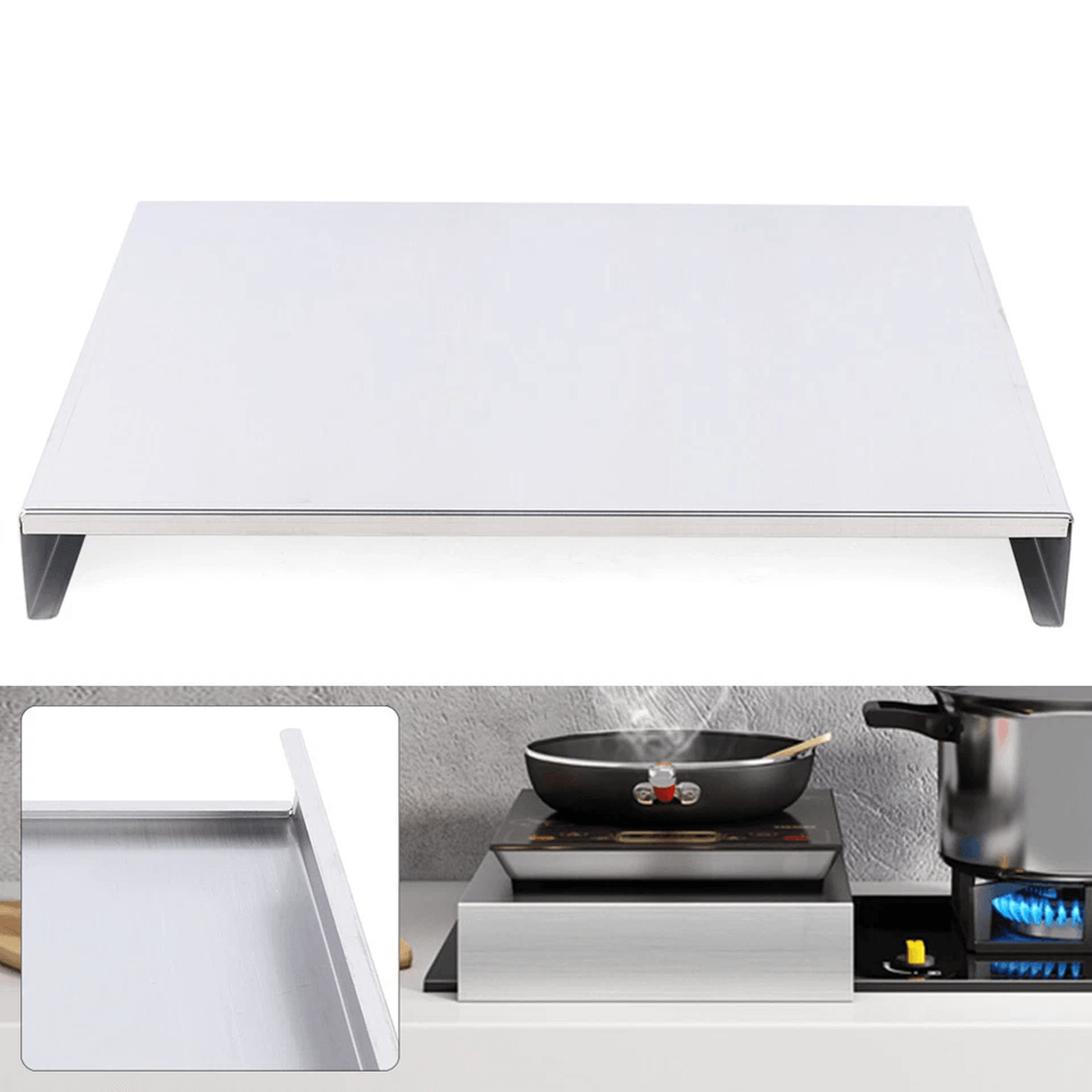 Stainless Steel Gas Stove Top Cover Burner Protector Bracket 1