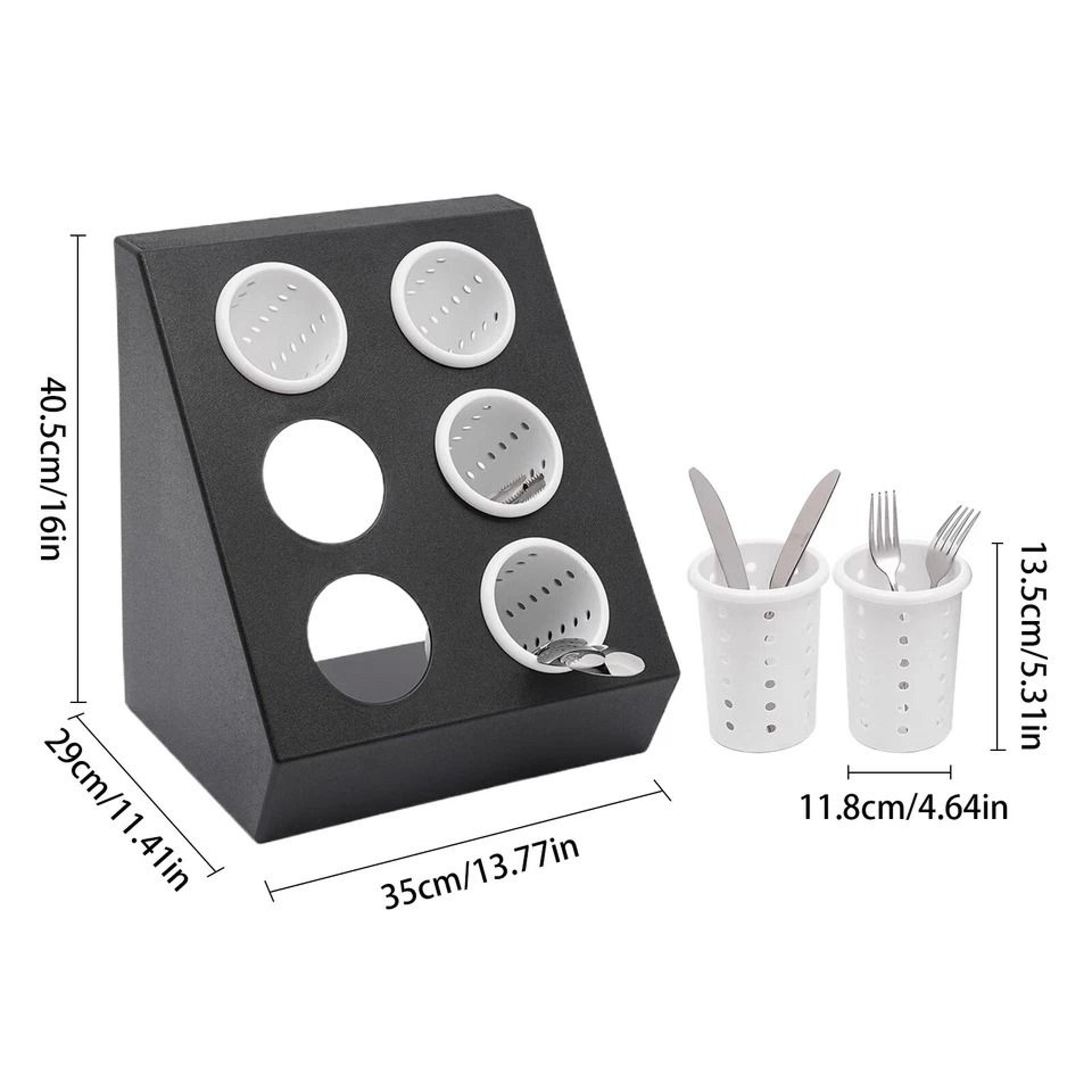 Compartment Kitchen Utensil Holder And Cutlery Organizer Stand 5