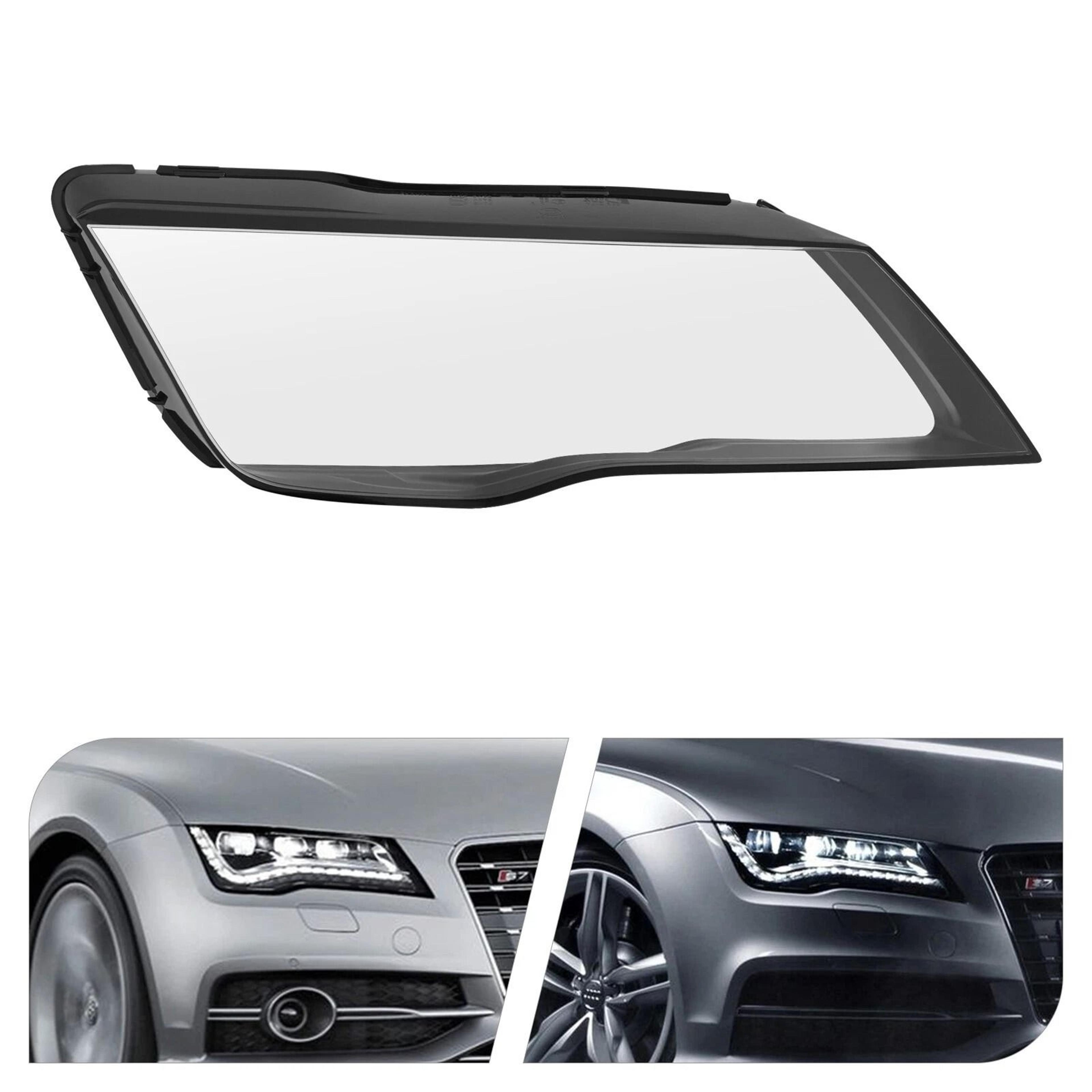 Right Audi Headlight Lens Cover Clear Front Replacement 6