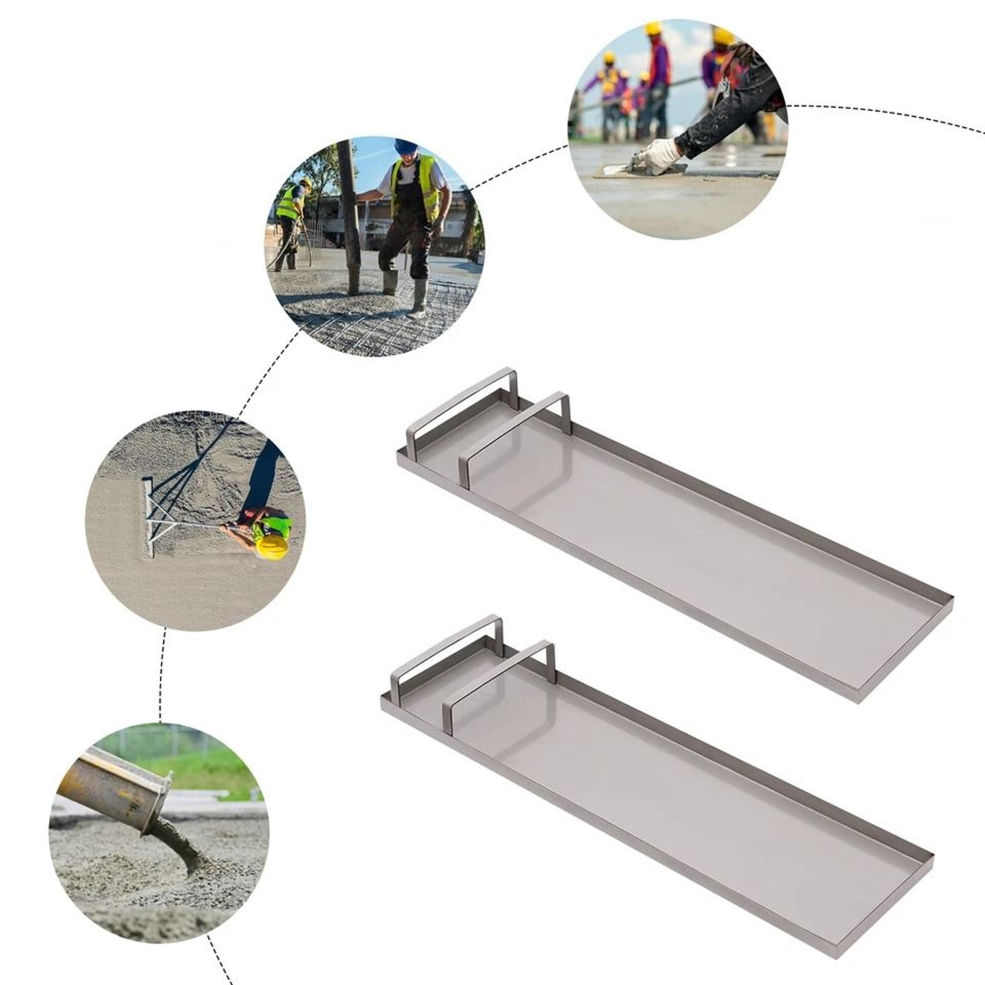 Stainless Steel Concrete Knee Boards With Sliding Pads 7