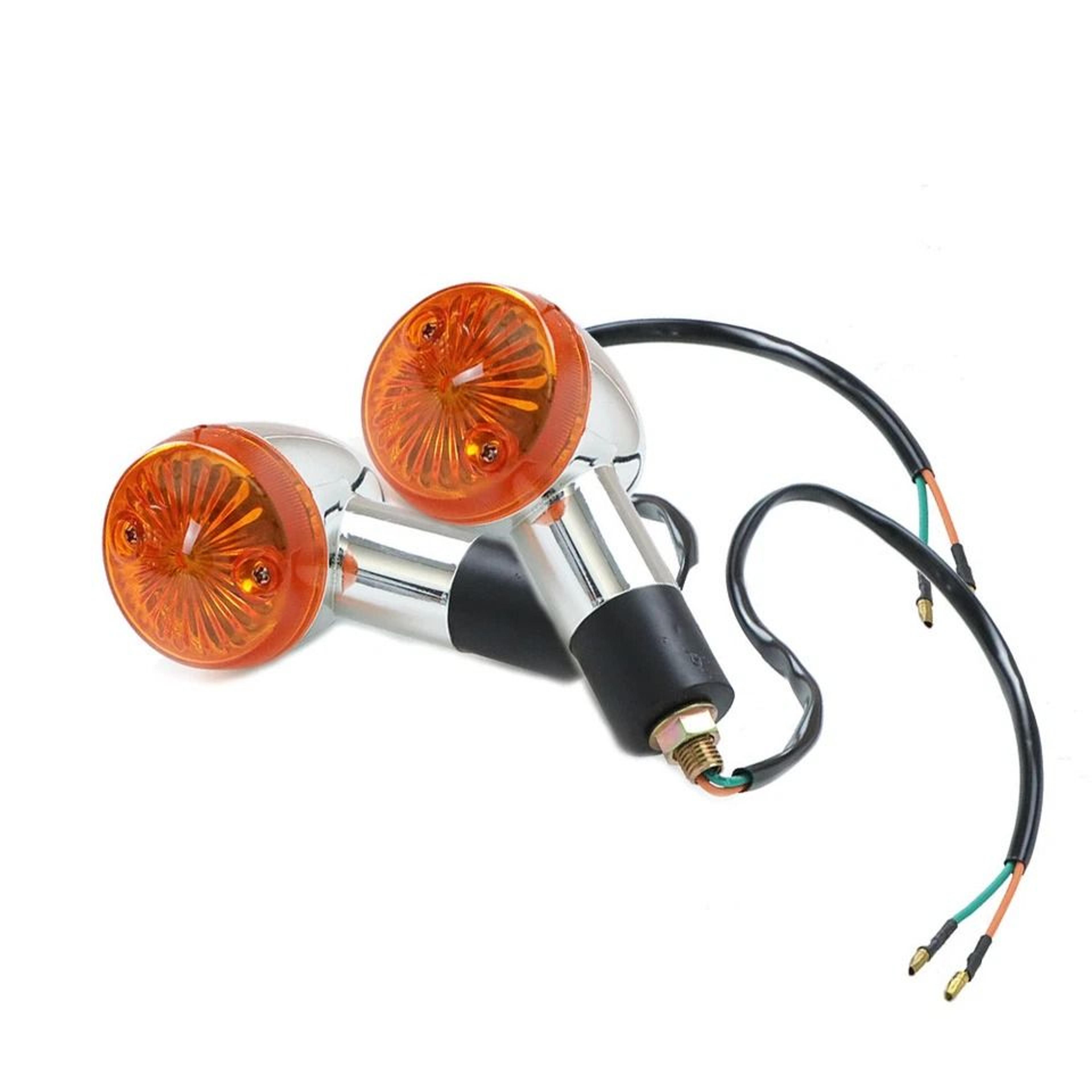 chrome universal motorcycle turn signal indicator lights for honda suzuki yamaharide with confidence and give your bike