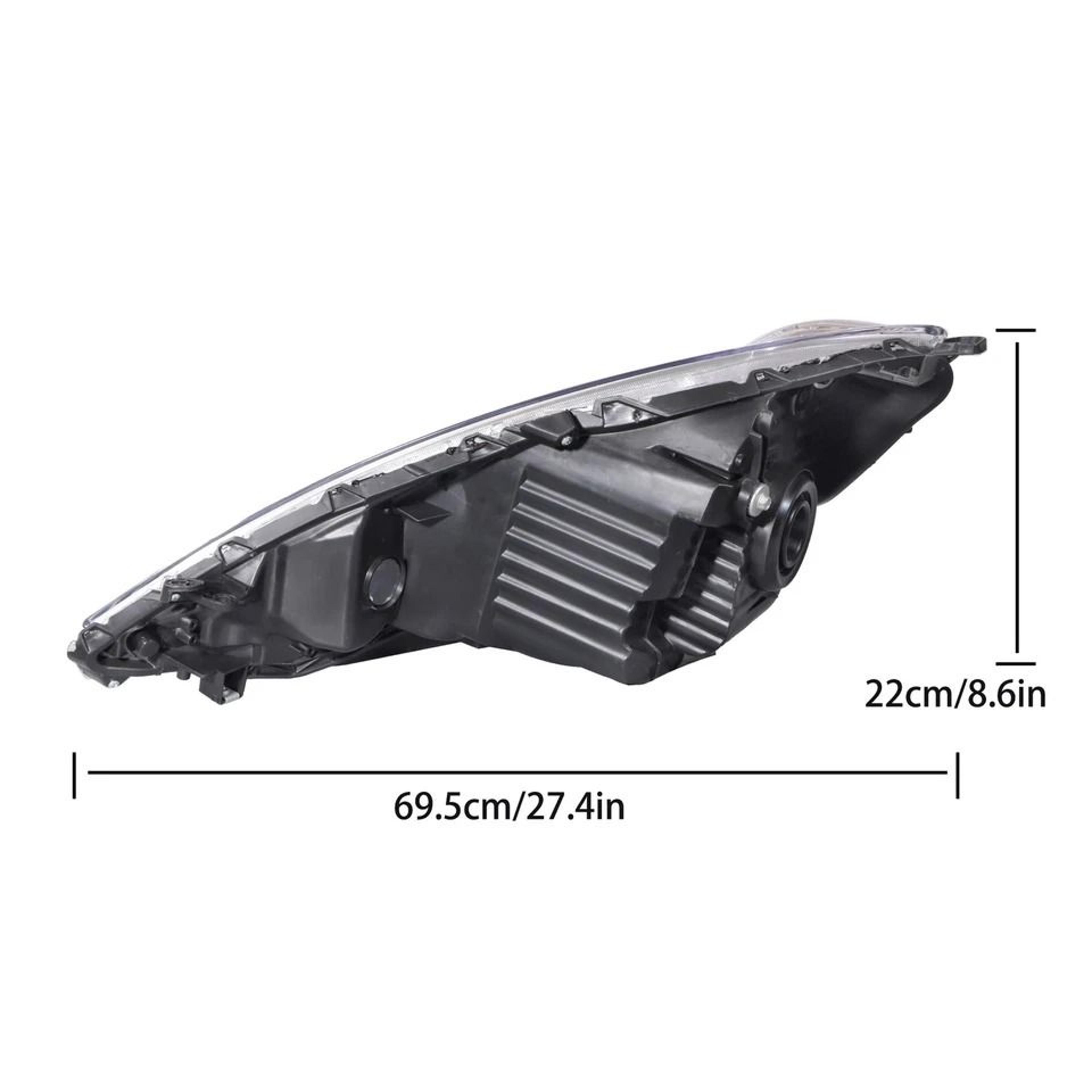 Premium Right Side Factory Halogen Headlight For Honda Fit Sport Chrome 5