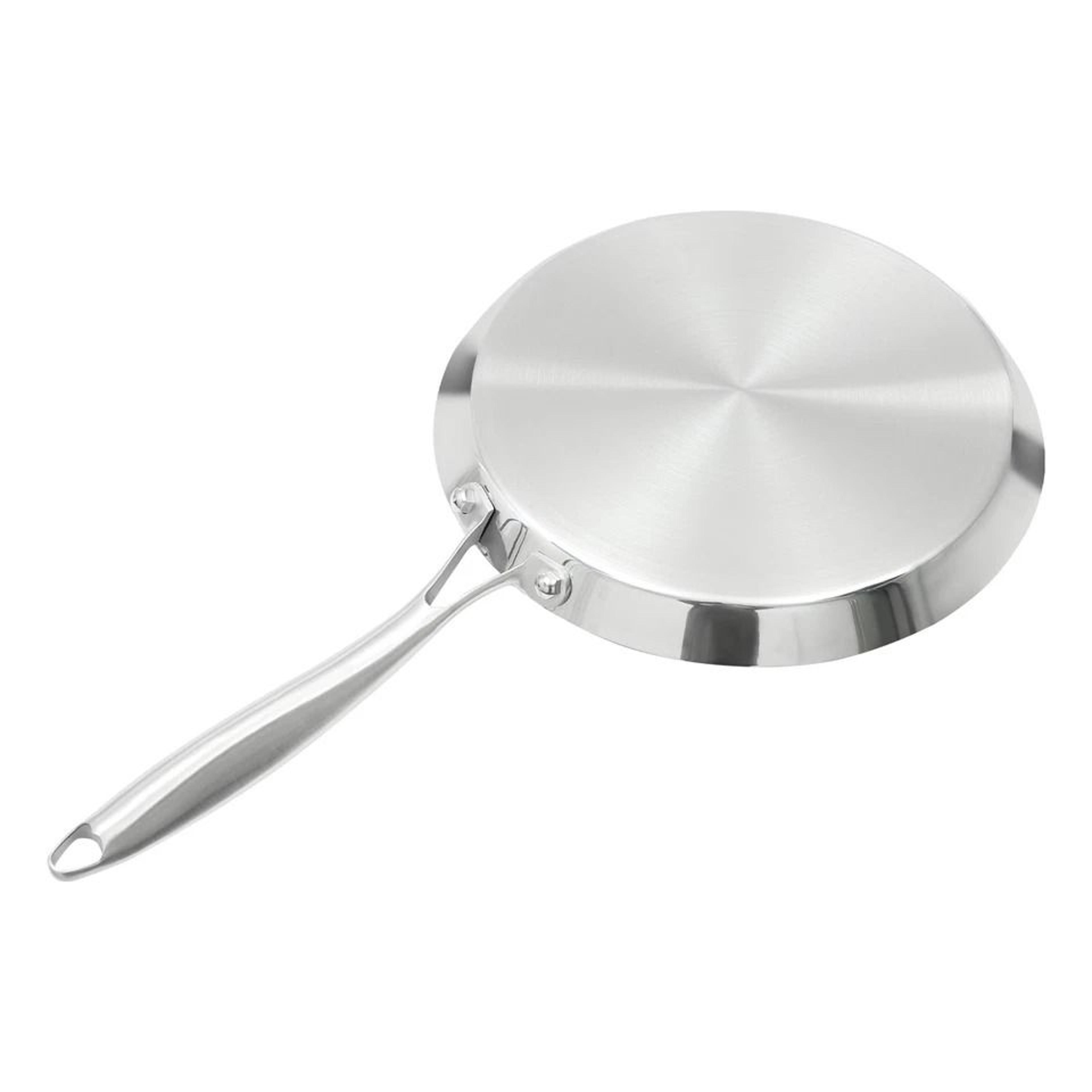 Crepe Pan Non Stick Stainless Steel Flat Skillet For Pancakes Dosa And Tortillas 6